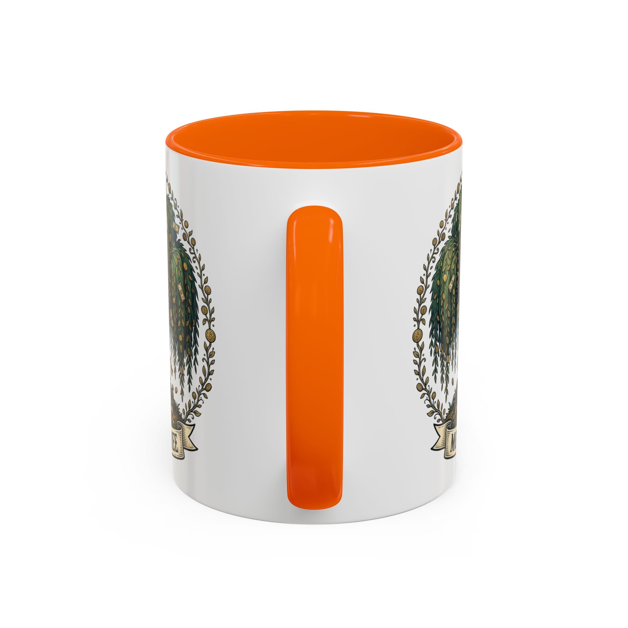 Money Tree Accent Coffee Mug — Inspirational 11/15oz Ceramic Mug with "Money Tree" Design
