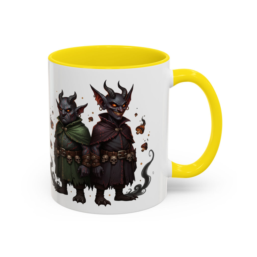 Demon Rogue Duo Coffee Mug – Fantasy RPG Goblin Warlock Design (11/15oz)