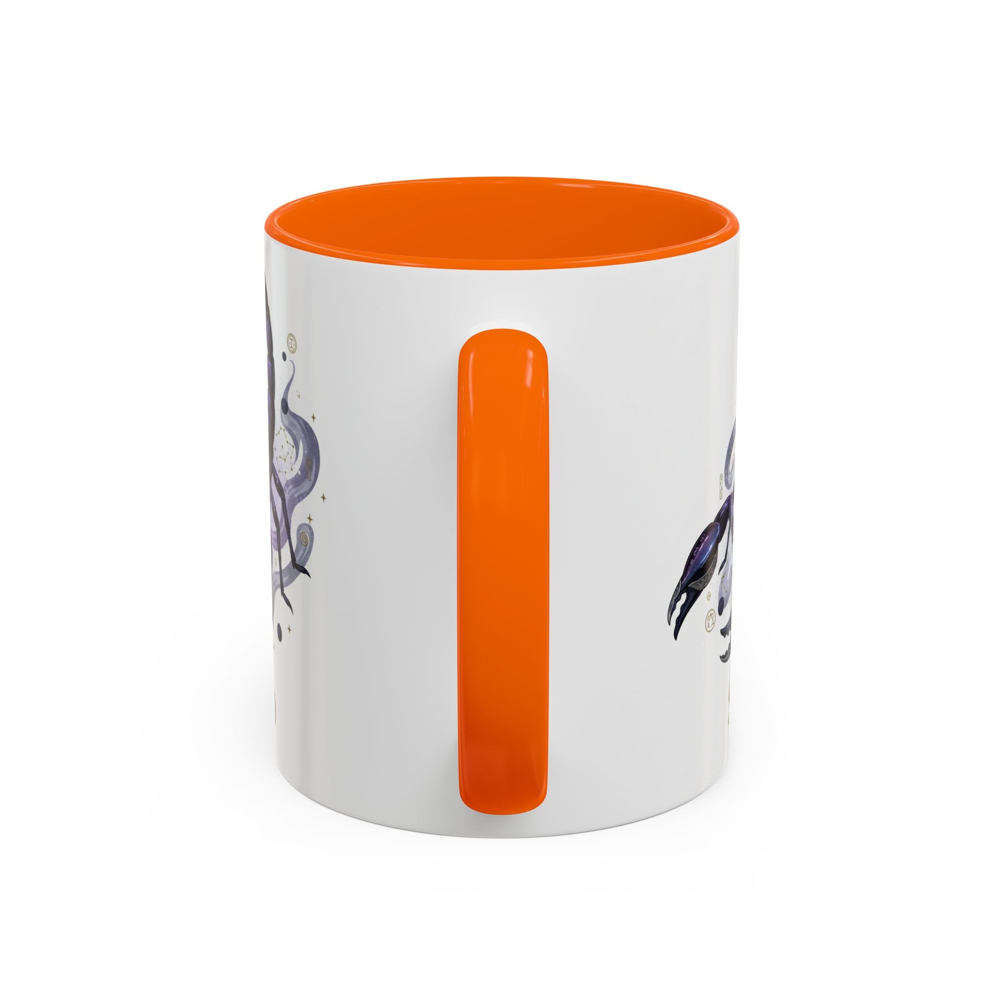 Scorpio Zodiac Coffee Mug — Purple Scorpion Accent Mug (11/15oz)