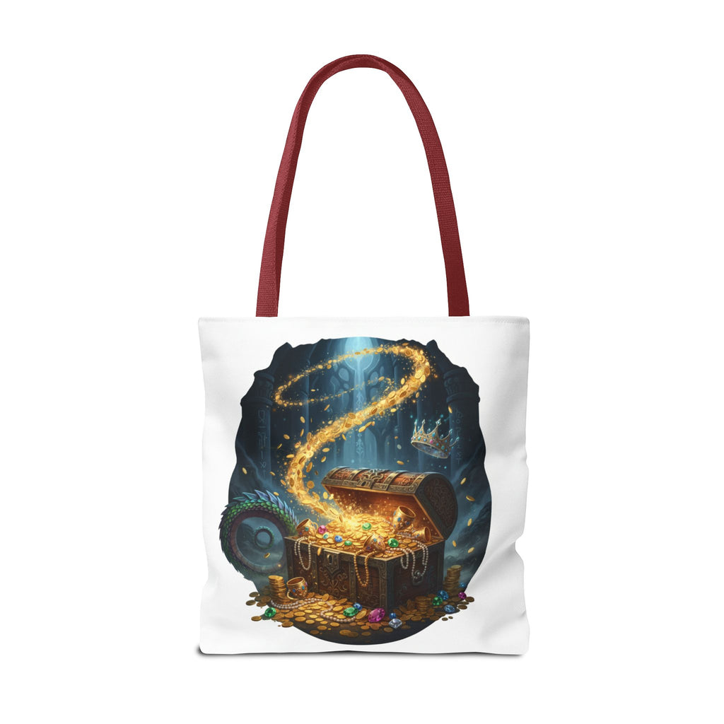 Magic Treasure Chest Tote Bag — Fantasy Pirate Gold Illustration Tote