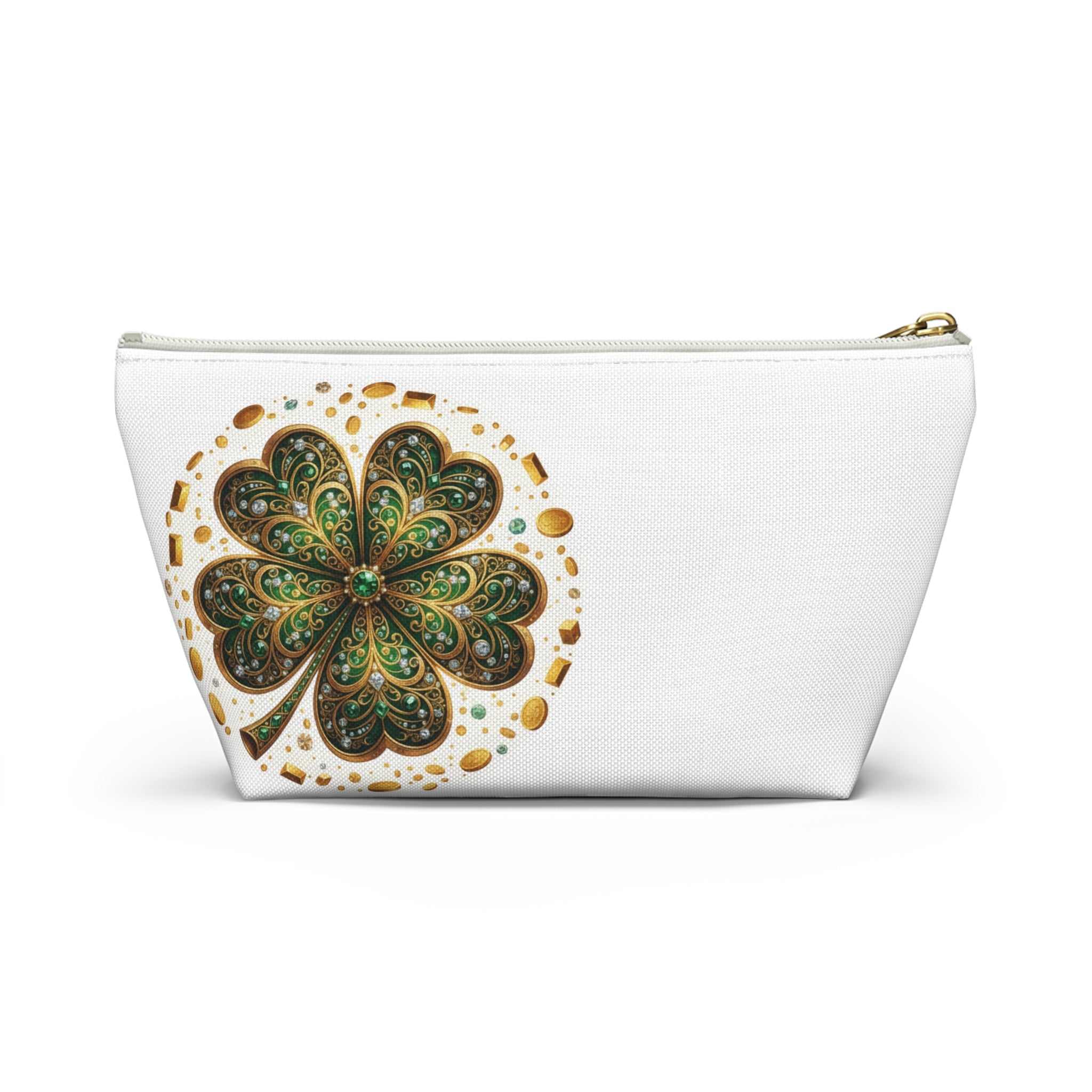 Clover Accessory Pouch — St. Patrick’s Day Shamrock Makeup Bag