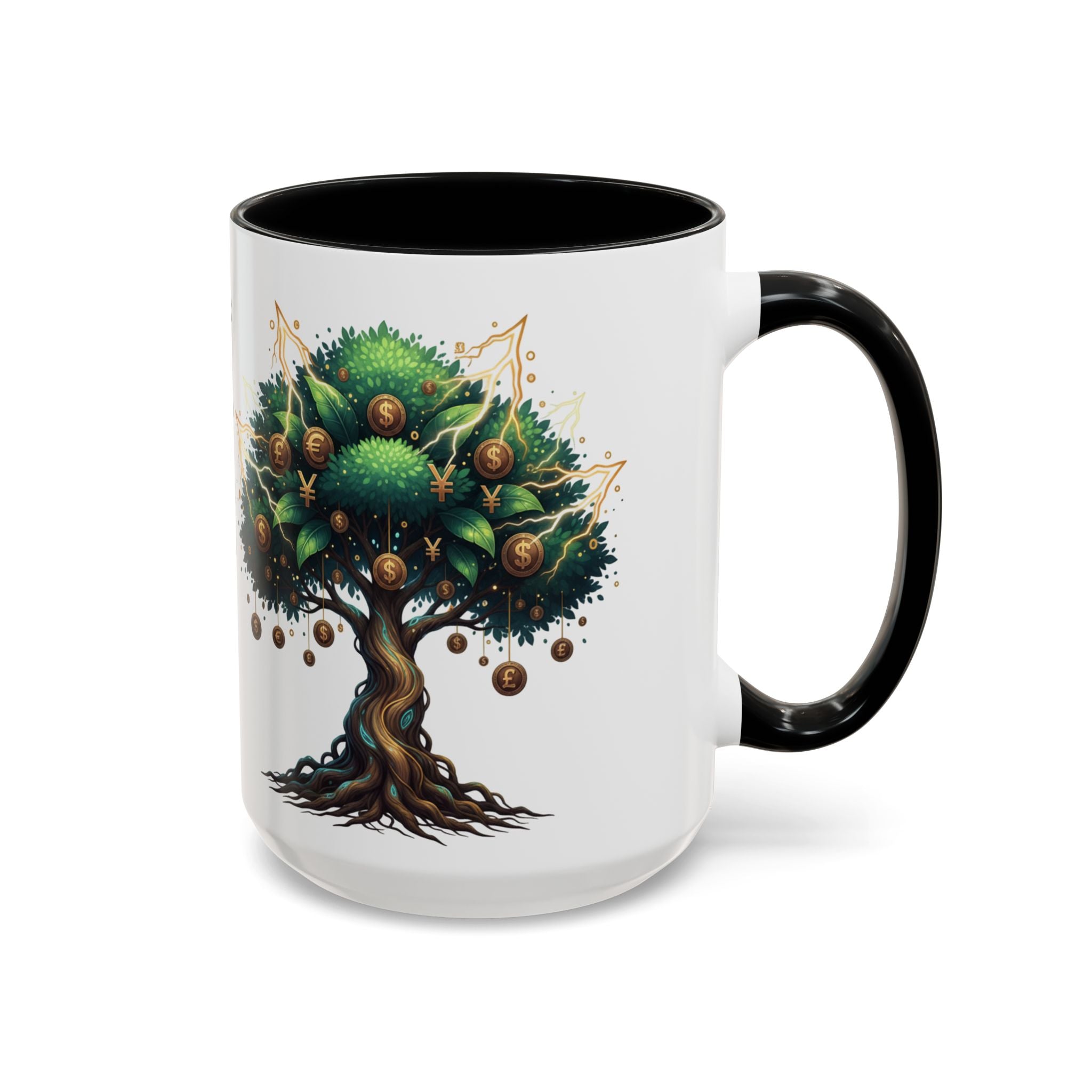 Accent Mug — Money Flows to Me Tree of Abundance Coffee Cup (11/15oz)