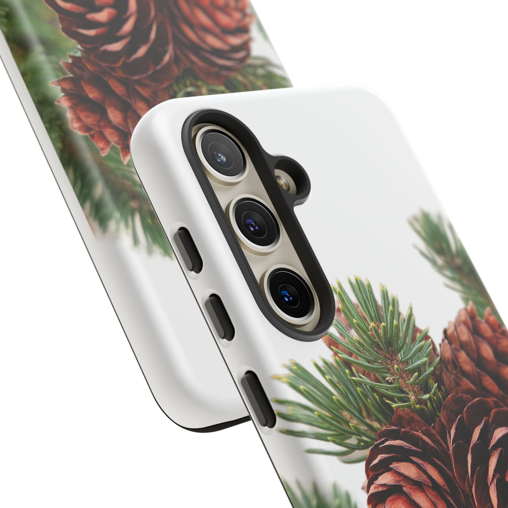 Pinecone Tough Phone Case — Protective Botanical Phone Cover