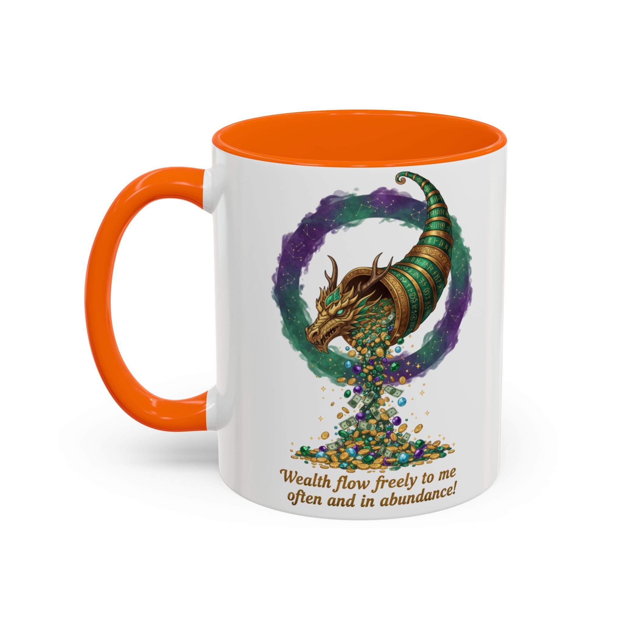 Cornucopia Wealth Coffee Mug — "Wealth flow freely to me often and in abundance!"