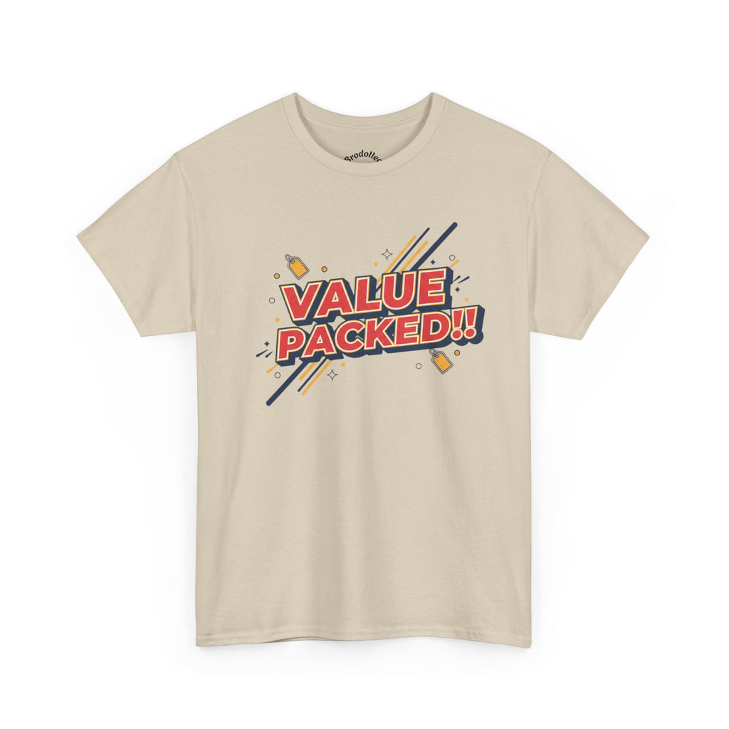 Value Packed! Graphic Tee — Retro Comic Style Casual T‑Shirt