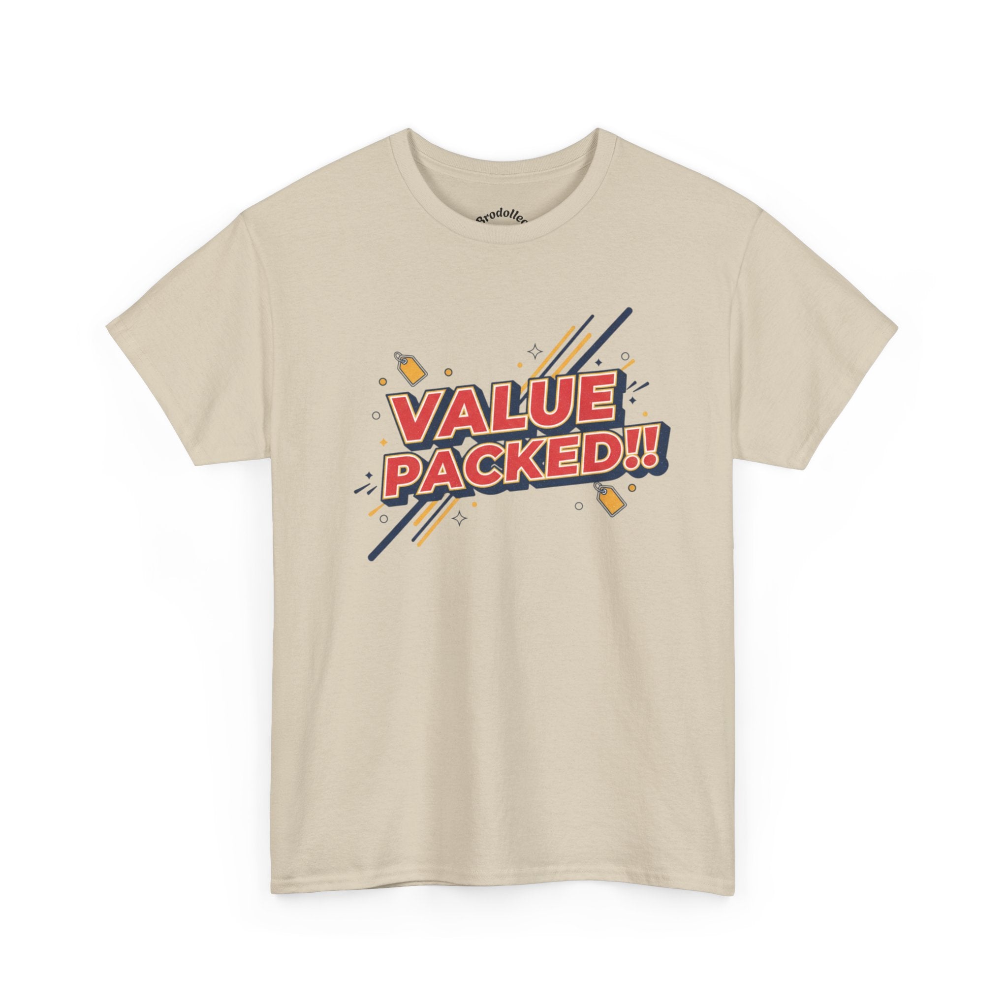 Value Packed! Graphic Tee — Retro Comic Style Casual T‑Shirt