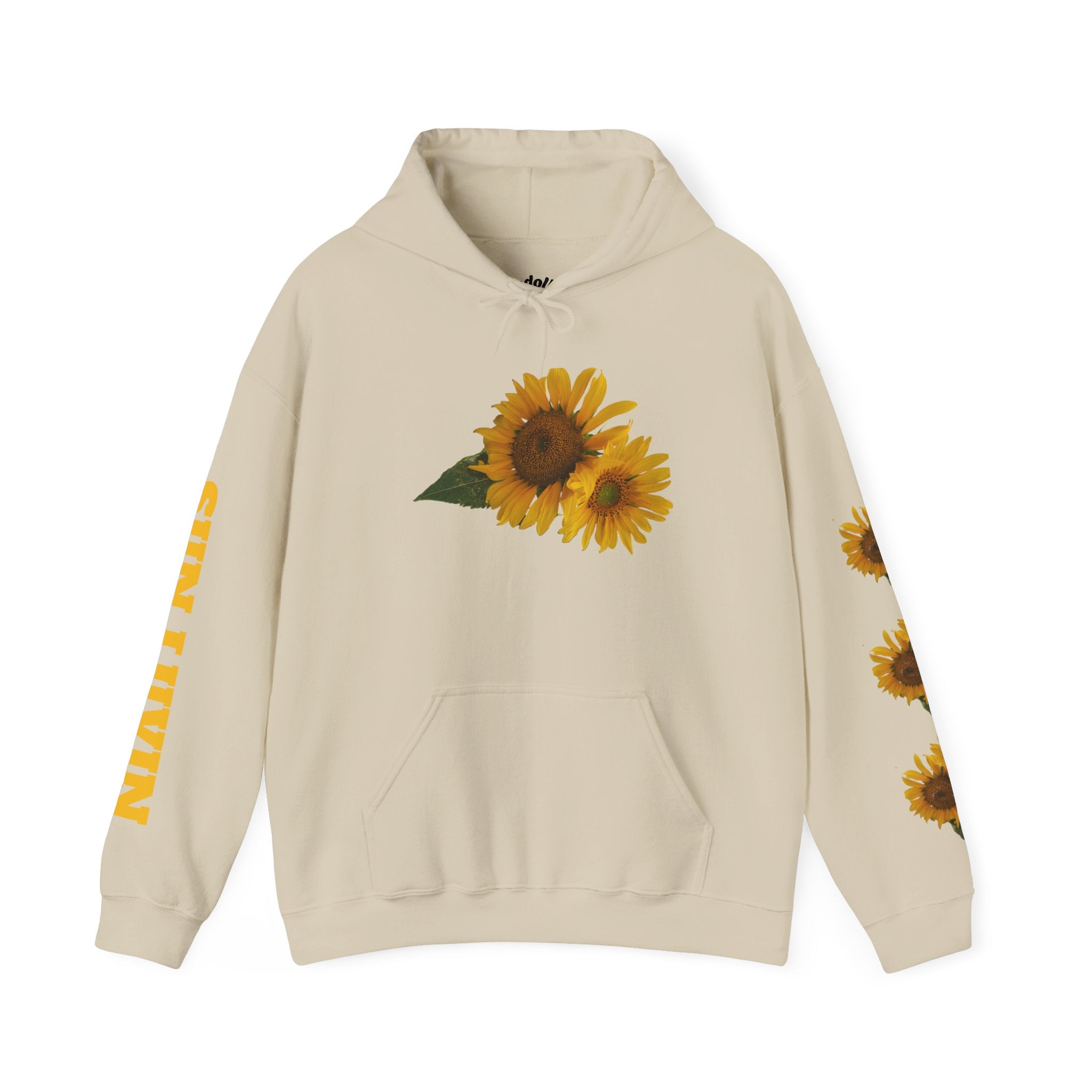 Sunflower Hoodie — "Sun Lovin" Floral Graphic Pullover
