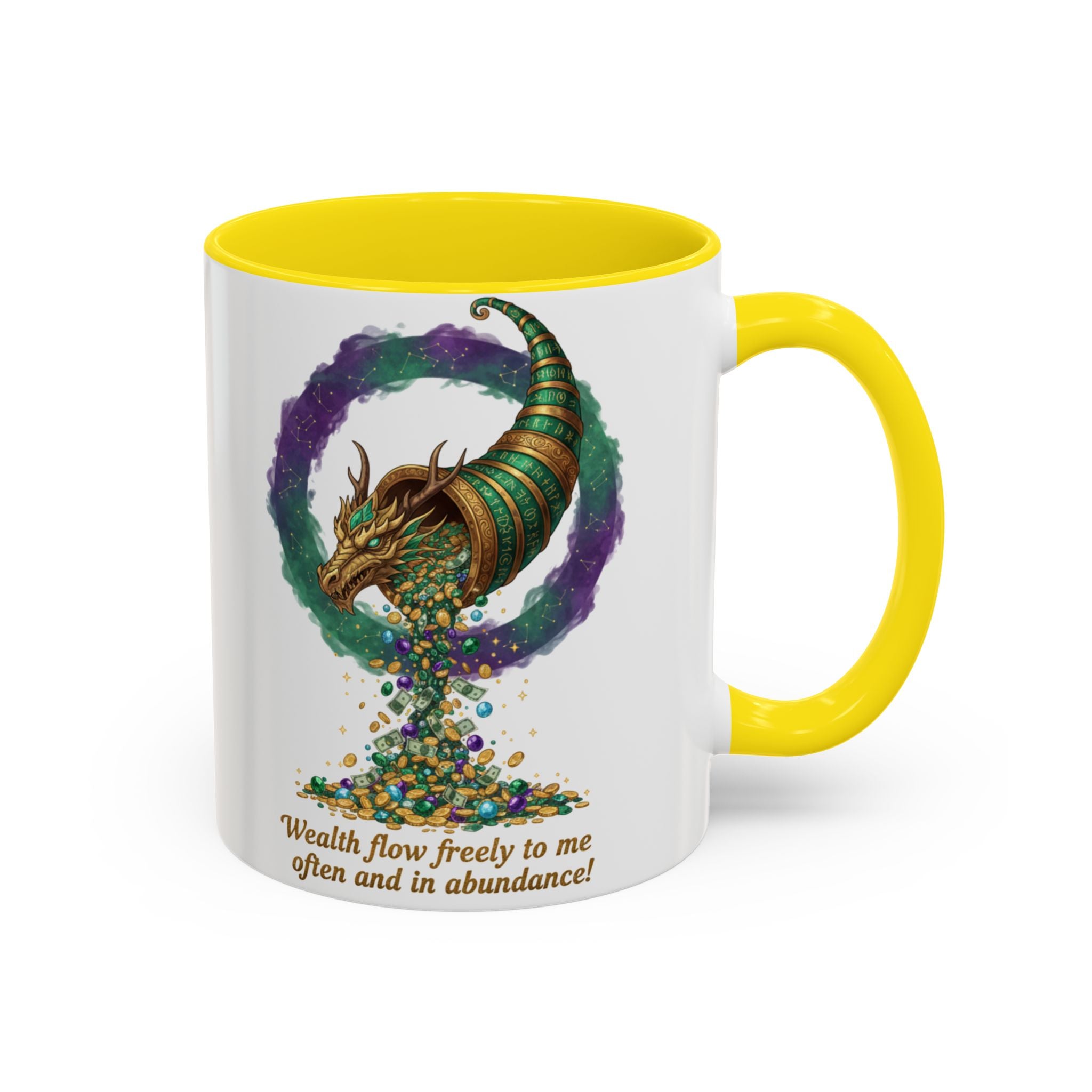 Cornucopia Wealth Coffee Mug — "Wealth flow freely to me often and in abundance!"