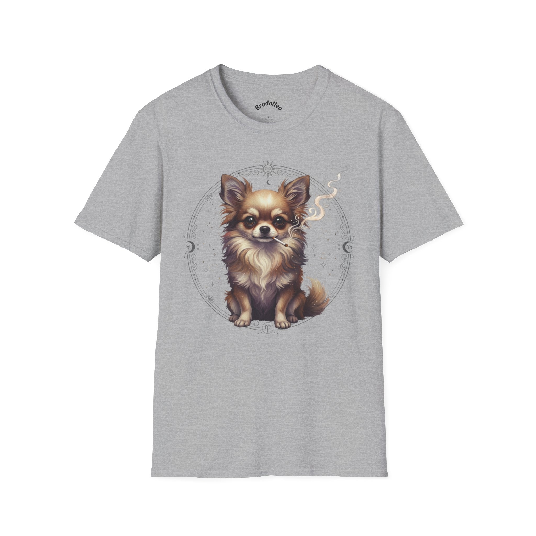 Chihuahua Portrait T-Shirt — Cute Long-Haired Dog Graphic Tee