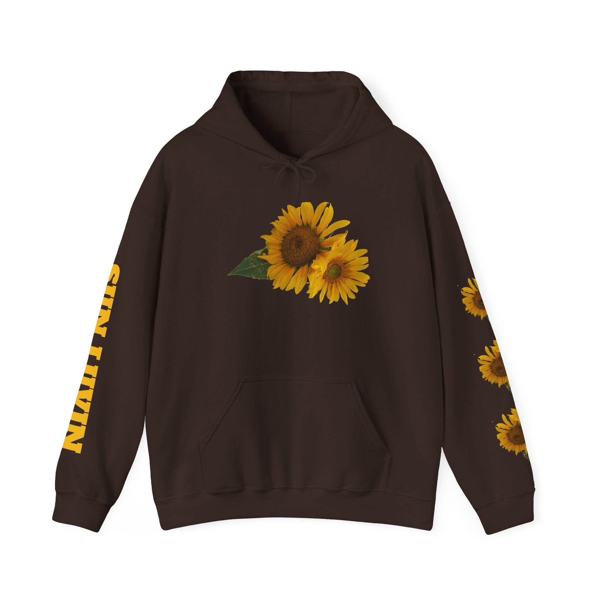 Sunflower Hoodie — "Sun Lovin" Floral Graphic Pullover