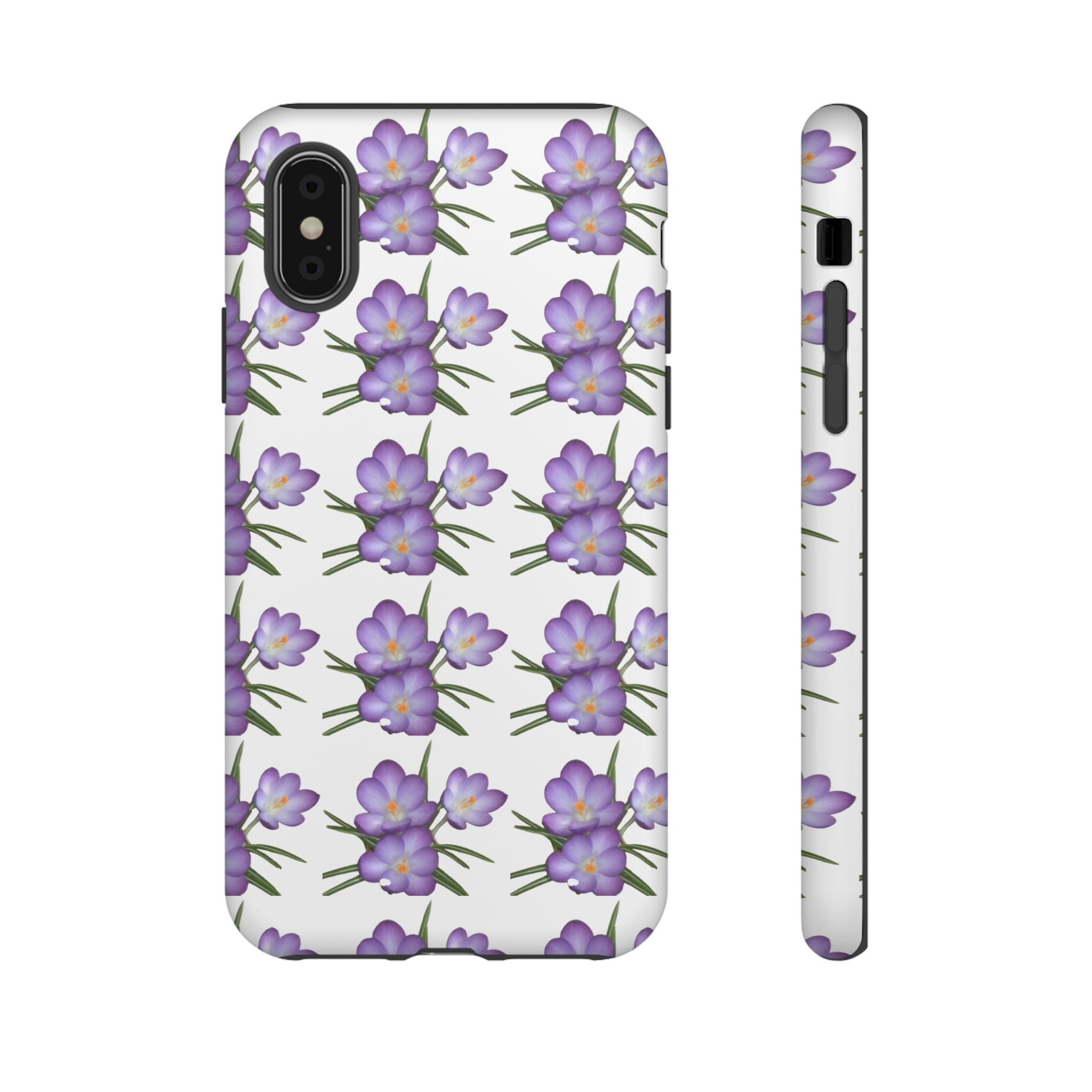 Tough Case — Purple Floral Phone Case