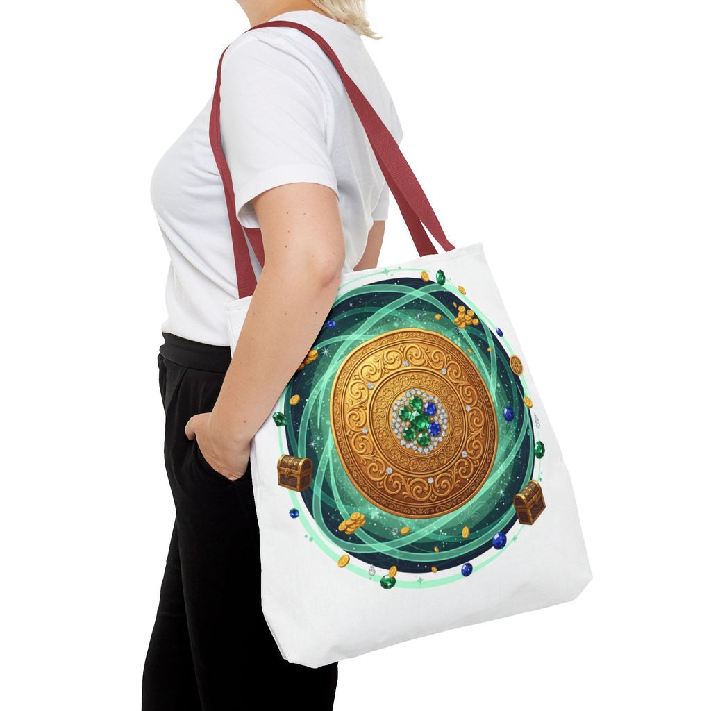 Tote Bag — Celtic Gold Shield Mandala Print Tote