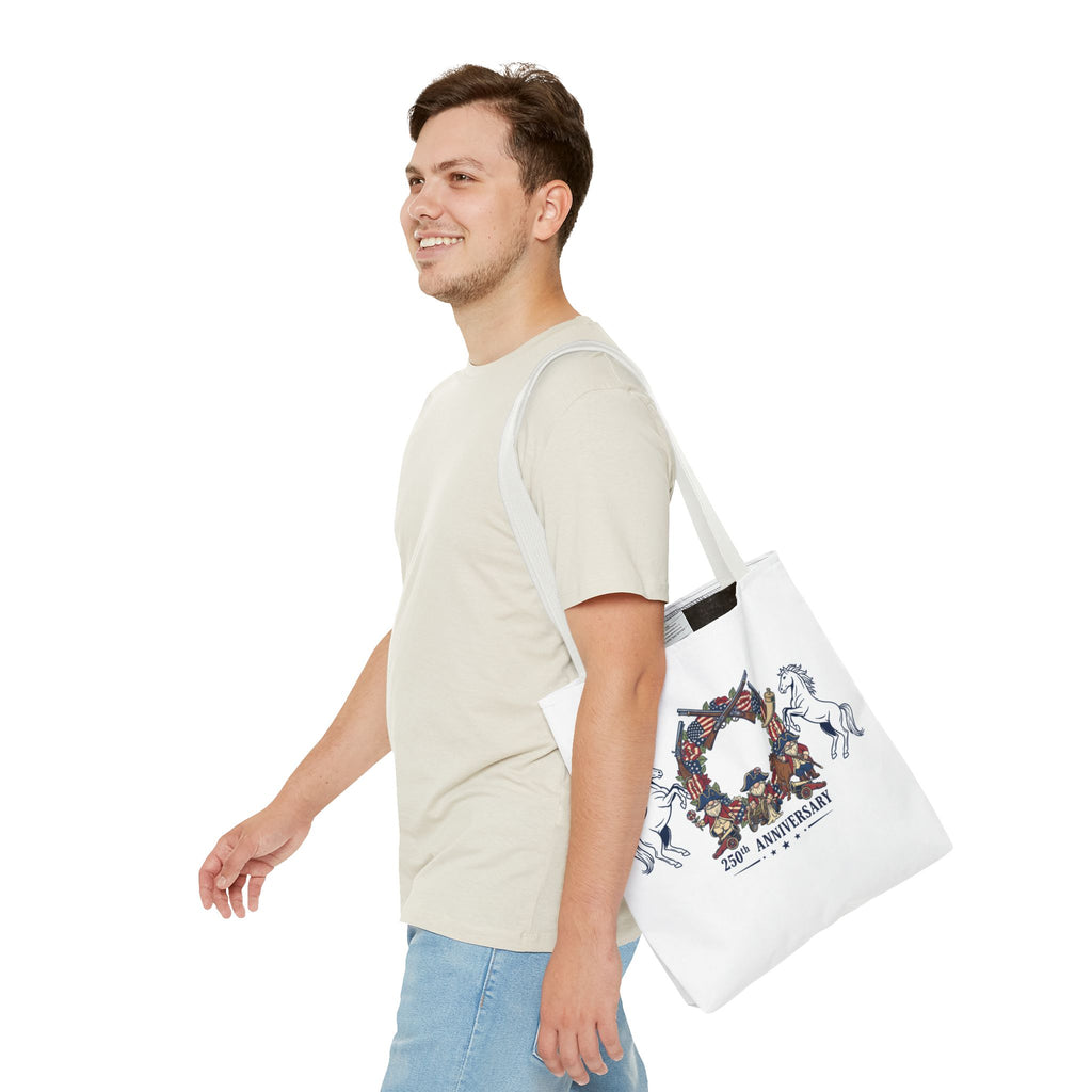 Anniversary Cowboy Tote Bag — 25th Anniversary Western Canvas Tote
