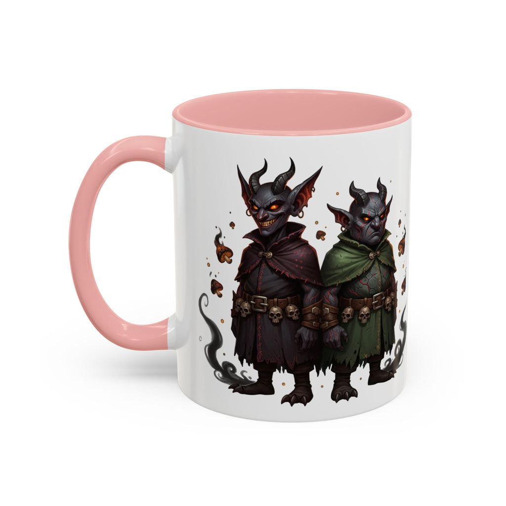 Demon Rogue Duo Coffee Mug – Fantasy RPG Goblin Warlock Design (11/15oz)