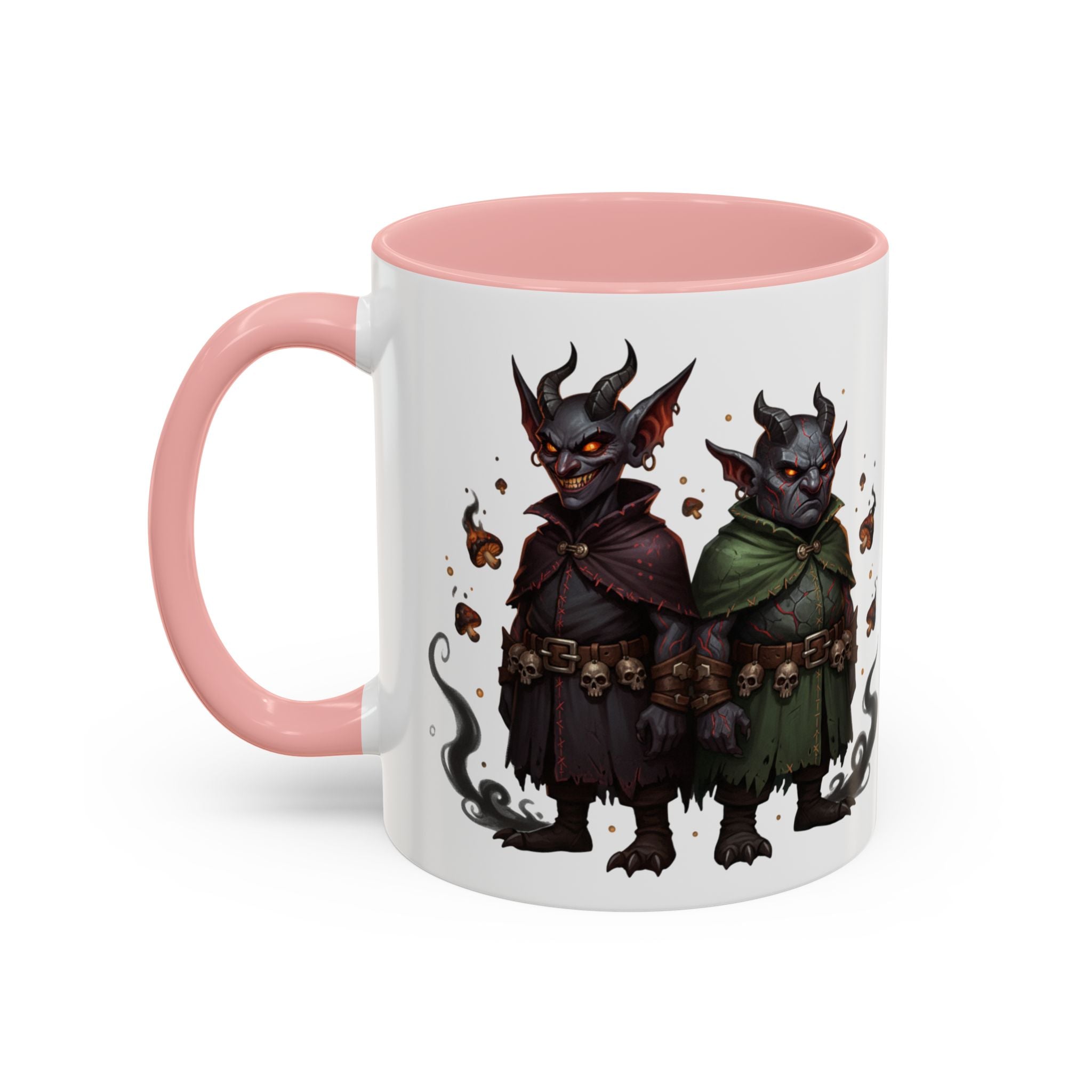 Demon Rogue Duo Coffee Mug – Fantasy RPG Goblin Warlock Design (11/15oz)