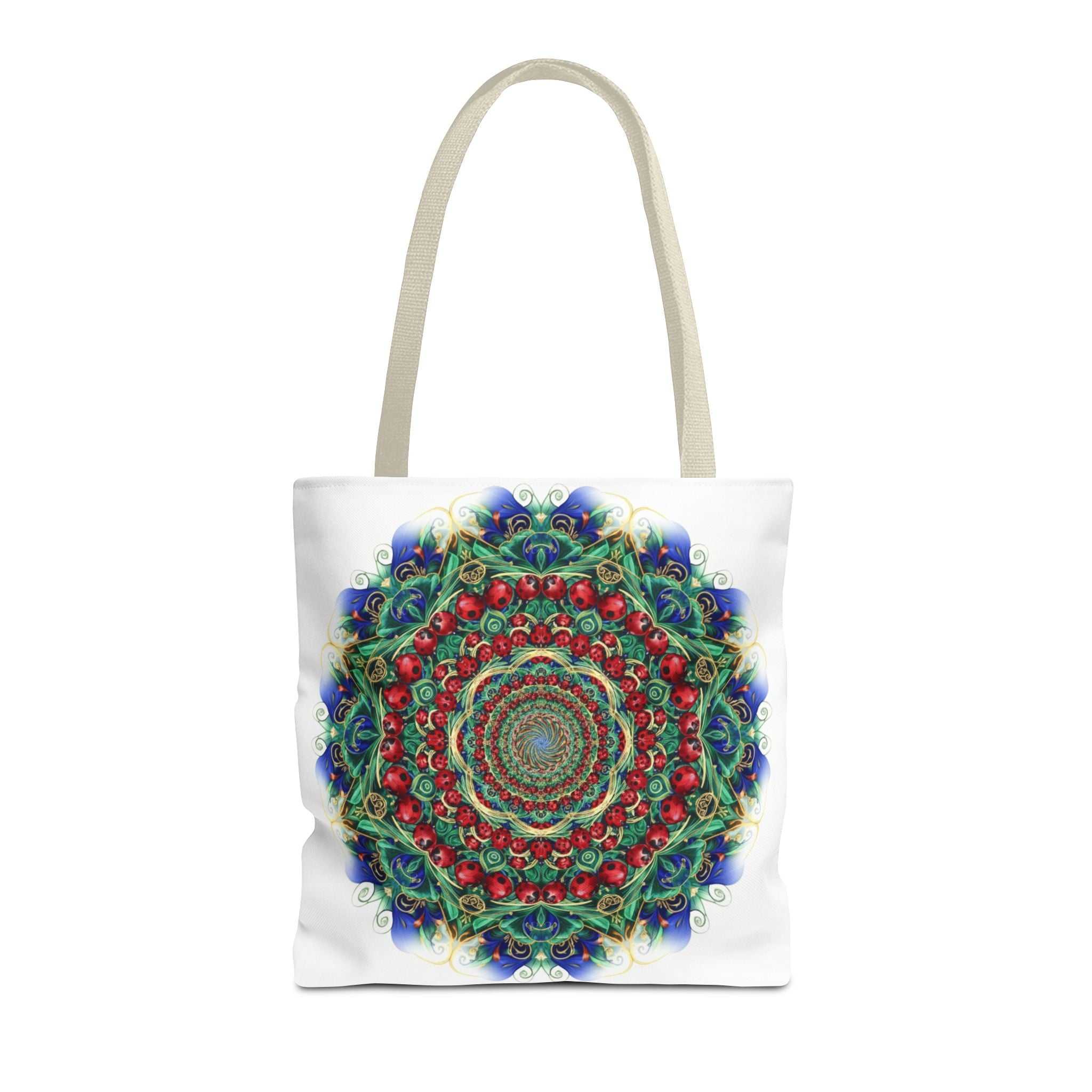 Bohemian Kaleidoscope Tote Bag — Colorful Mandala AOP Beach & Market Tote