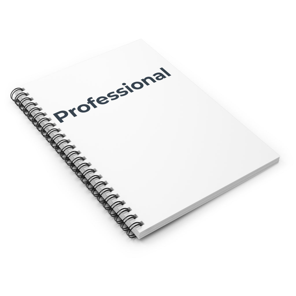 Professional Spiral Notebook — Ruled Journal for Work & Meetings