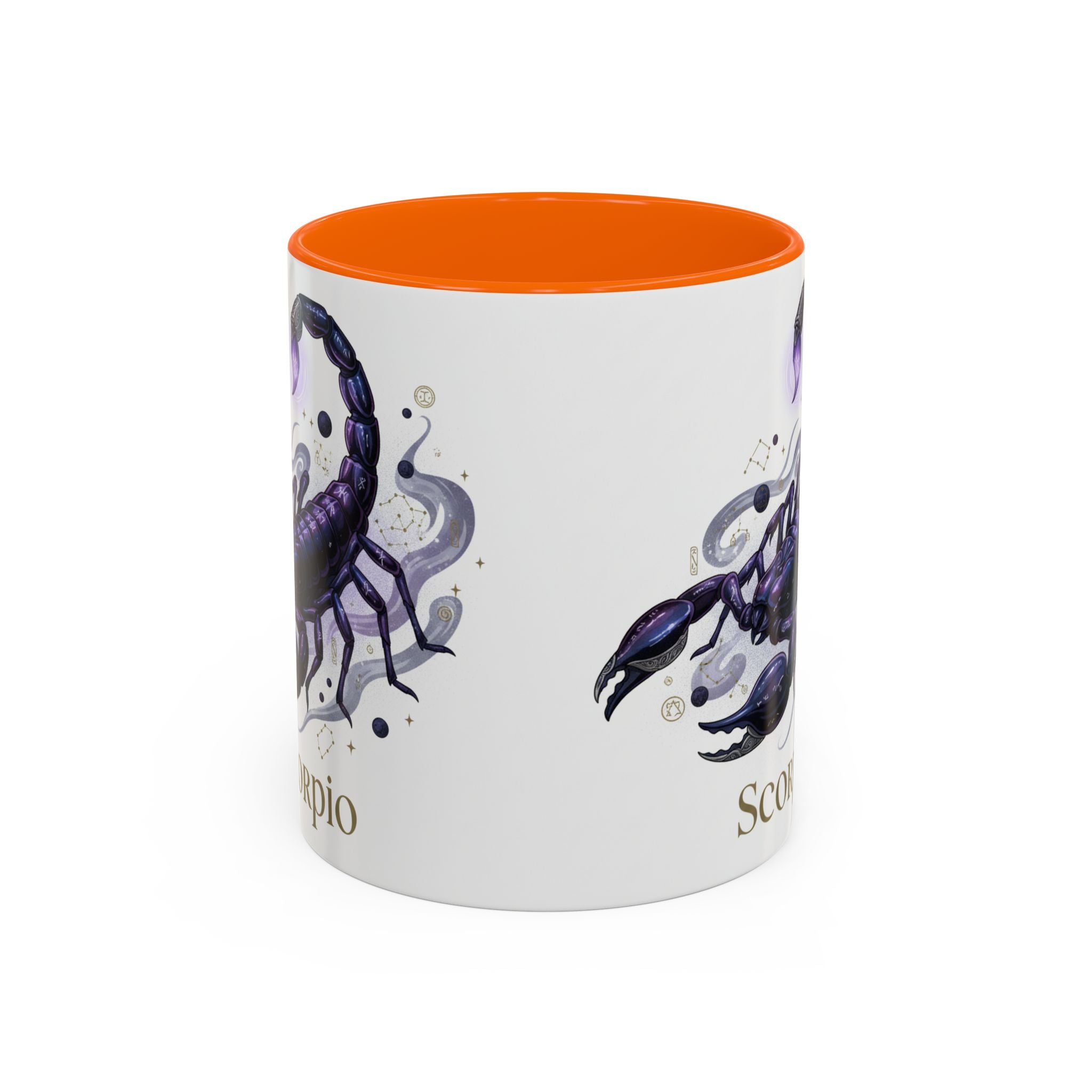 Scorpio Zodiac Coffee Mug — Purple Scorpion Accent Mug (11/15oz)