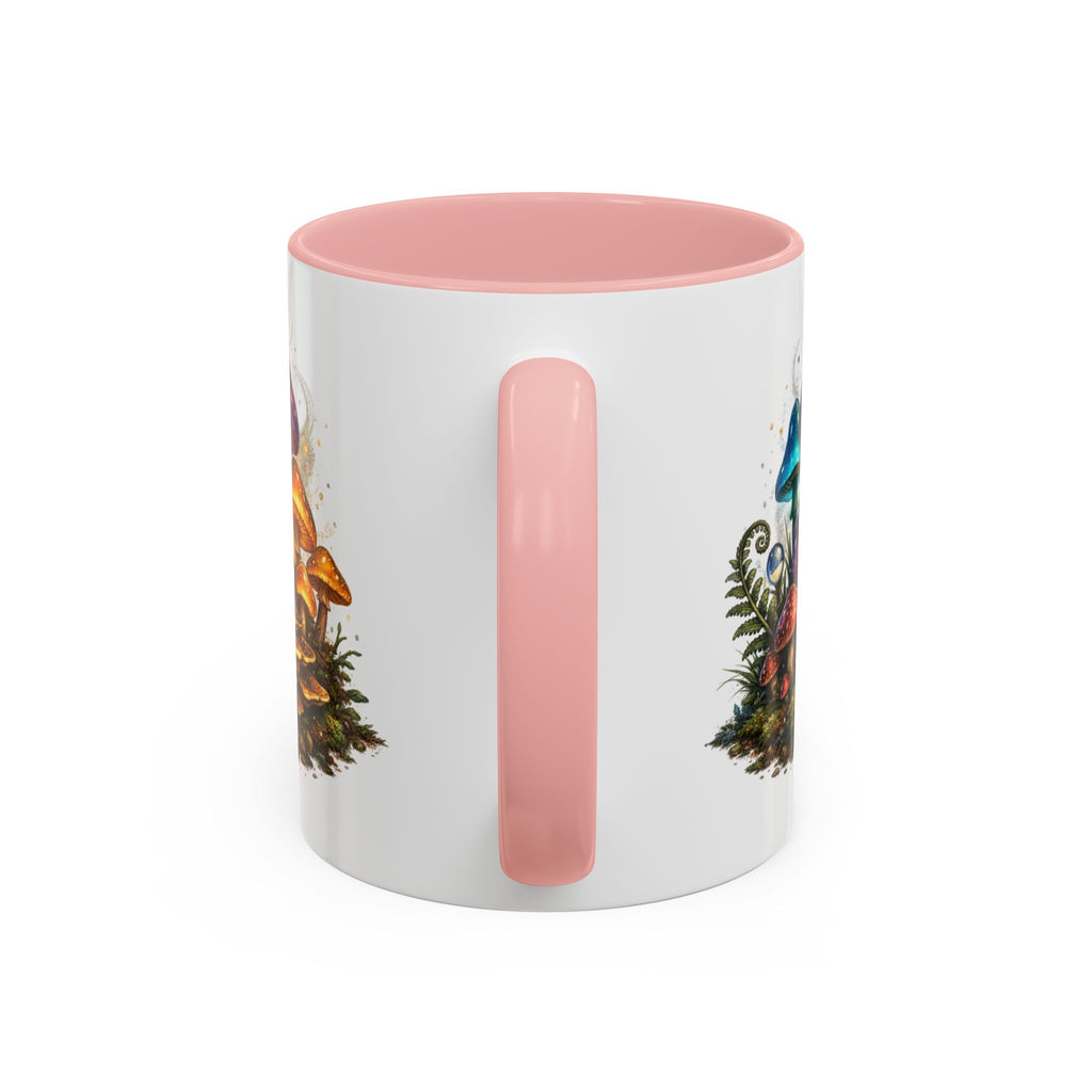 Colorful Fantasy Mushroom Coffee Mug — Accent Ceramic 11/15oz