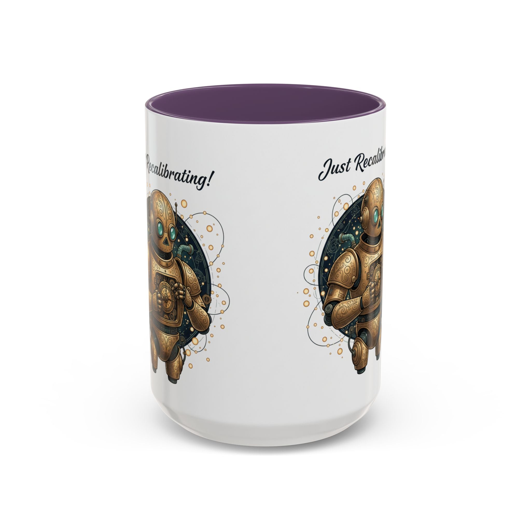 Just Recalibrating Robot Coffee Mug – Cute Steampunk Robot Accent Mug (11/15oz)