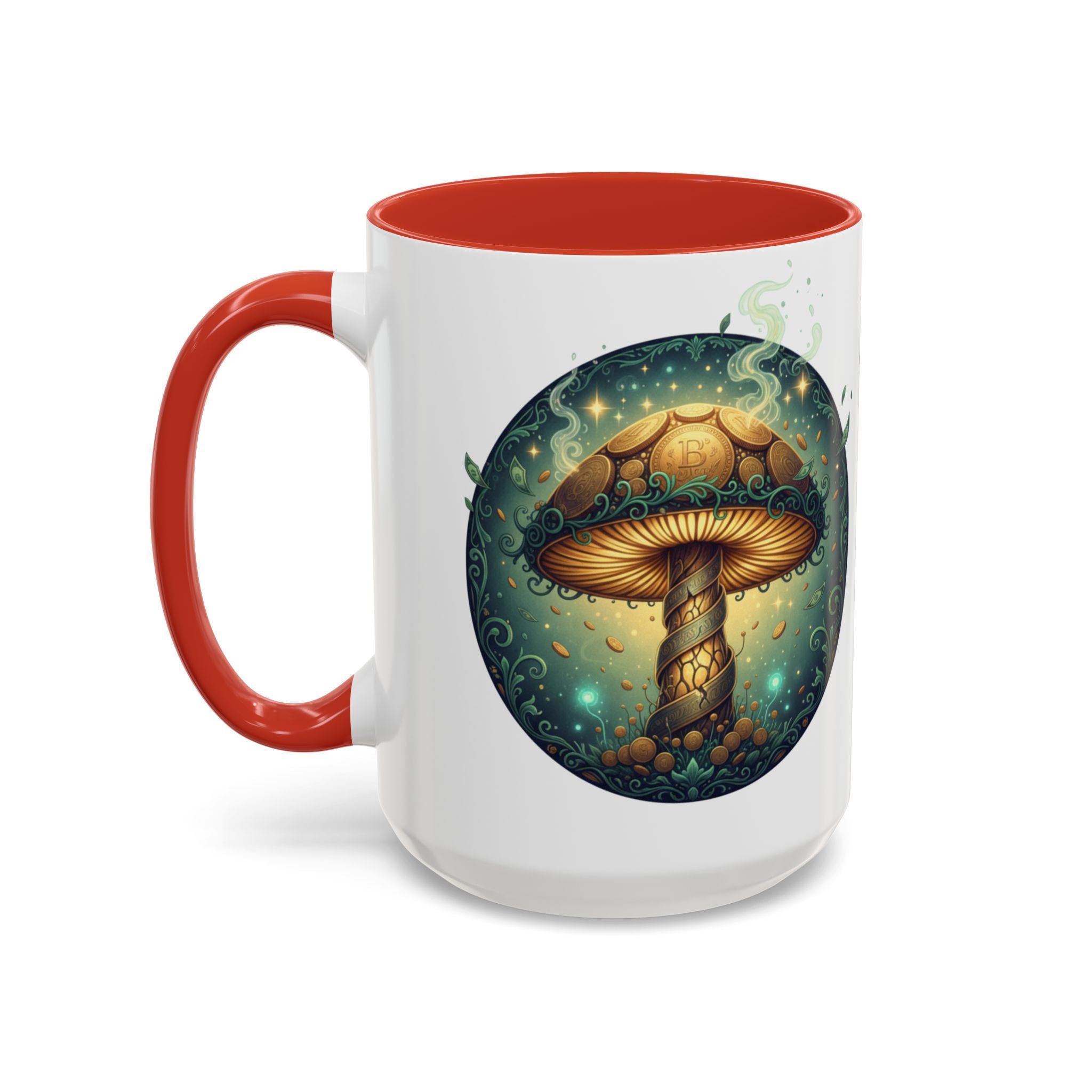 Mushroom Alchemy Coffee Mug — "Money flows to me freely, given, and in abundance" (11/15oz)