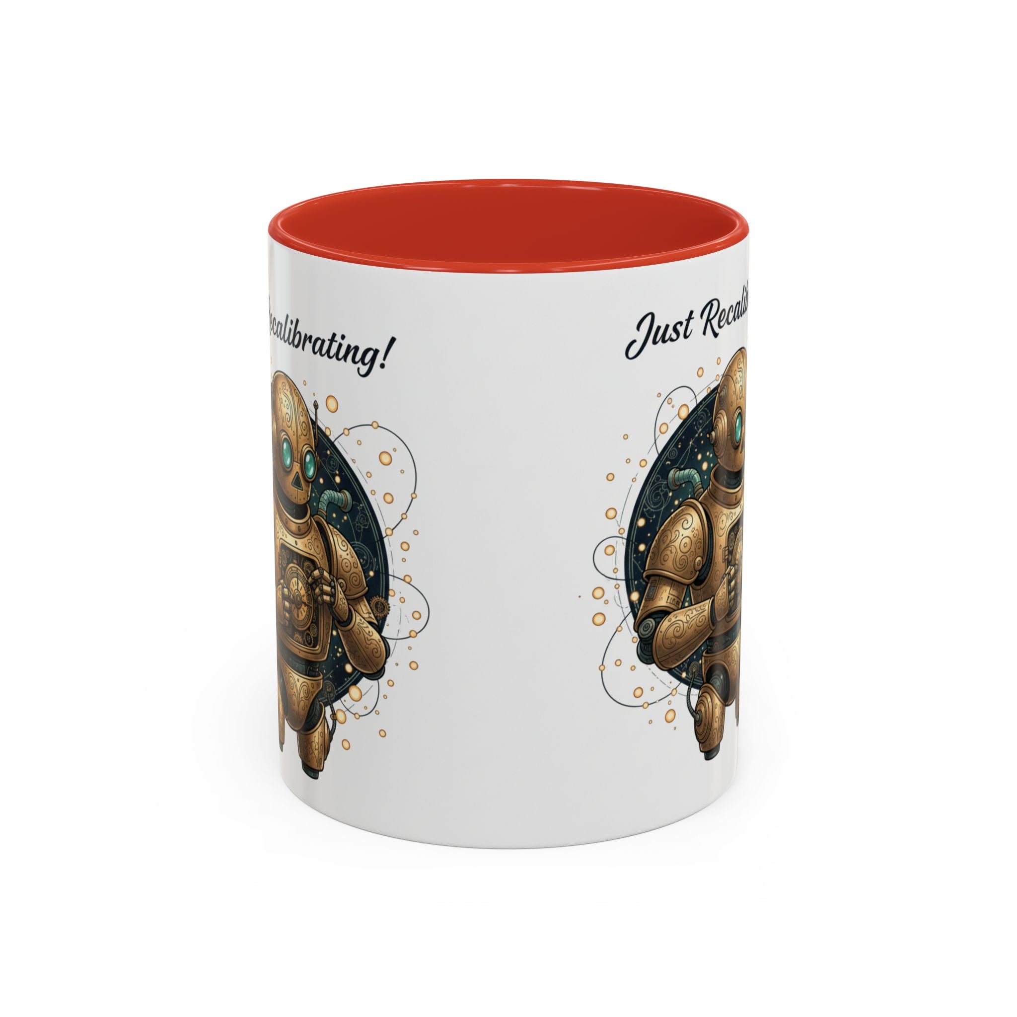 Just Recalibrating Robot Coffee Mug – Cute Steampunk Robot Accent Mug (11/15oz)
