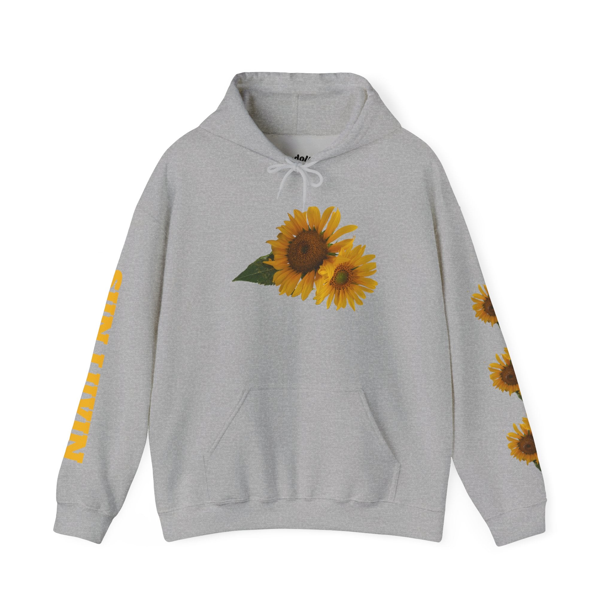 Sunflower Hoodie — "Sun Lovin" Floral Graphic Pullover