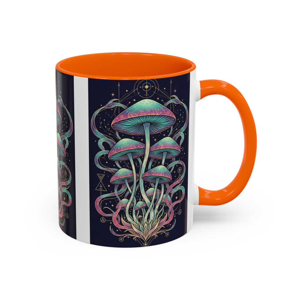 Mystical Mushroom Coffee Mug — Psychedelic Nature Art Accent Mug