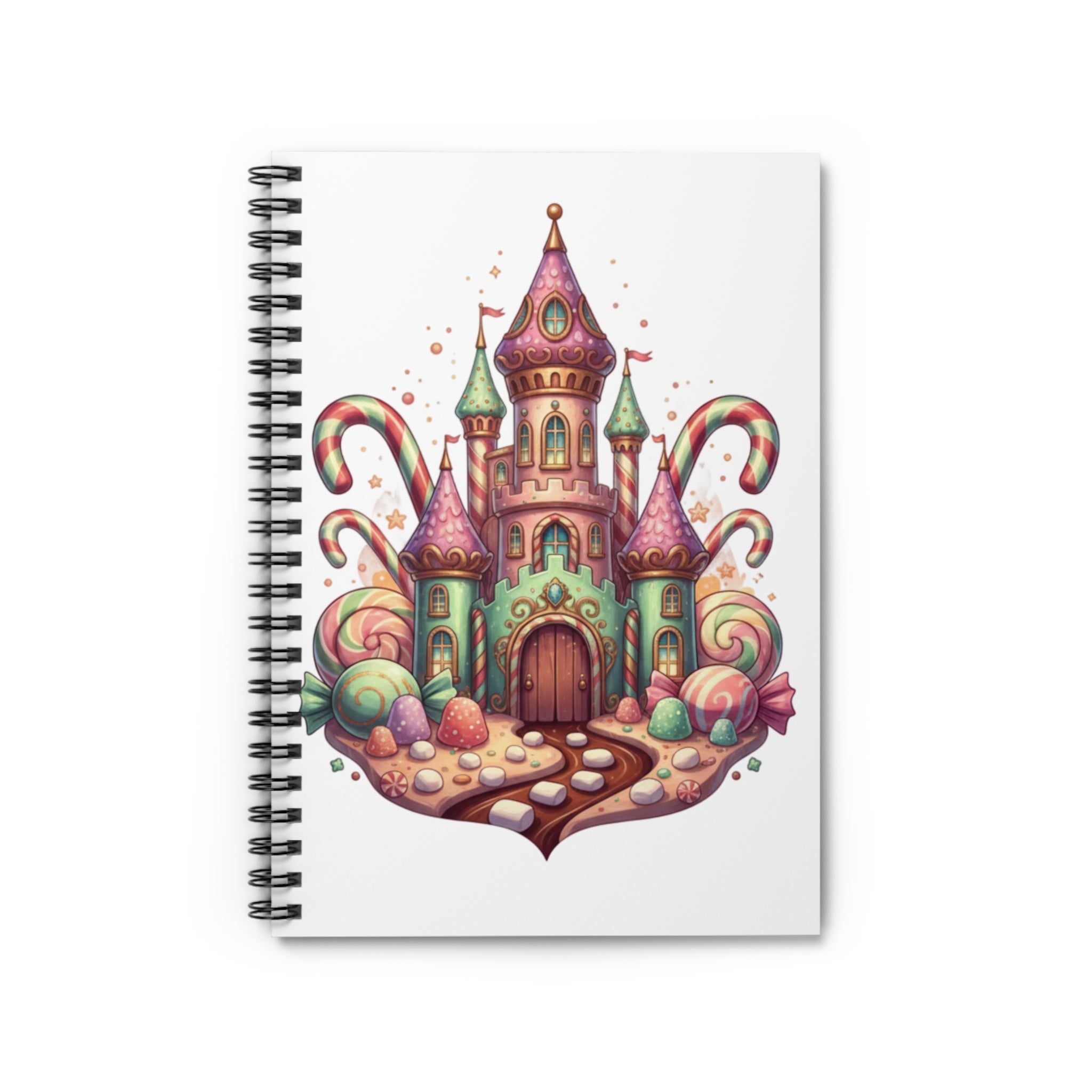 Candy Castle Spiral Notebook — Cute Fantasy Ruled Journal for Kids & Students