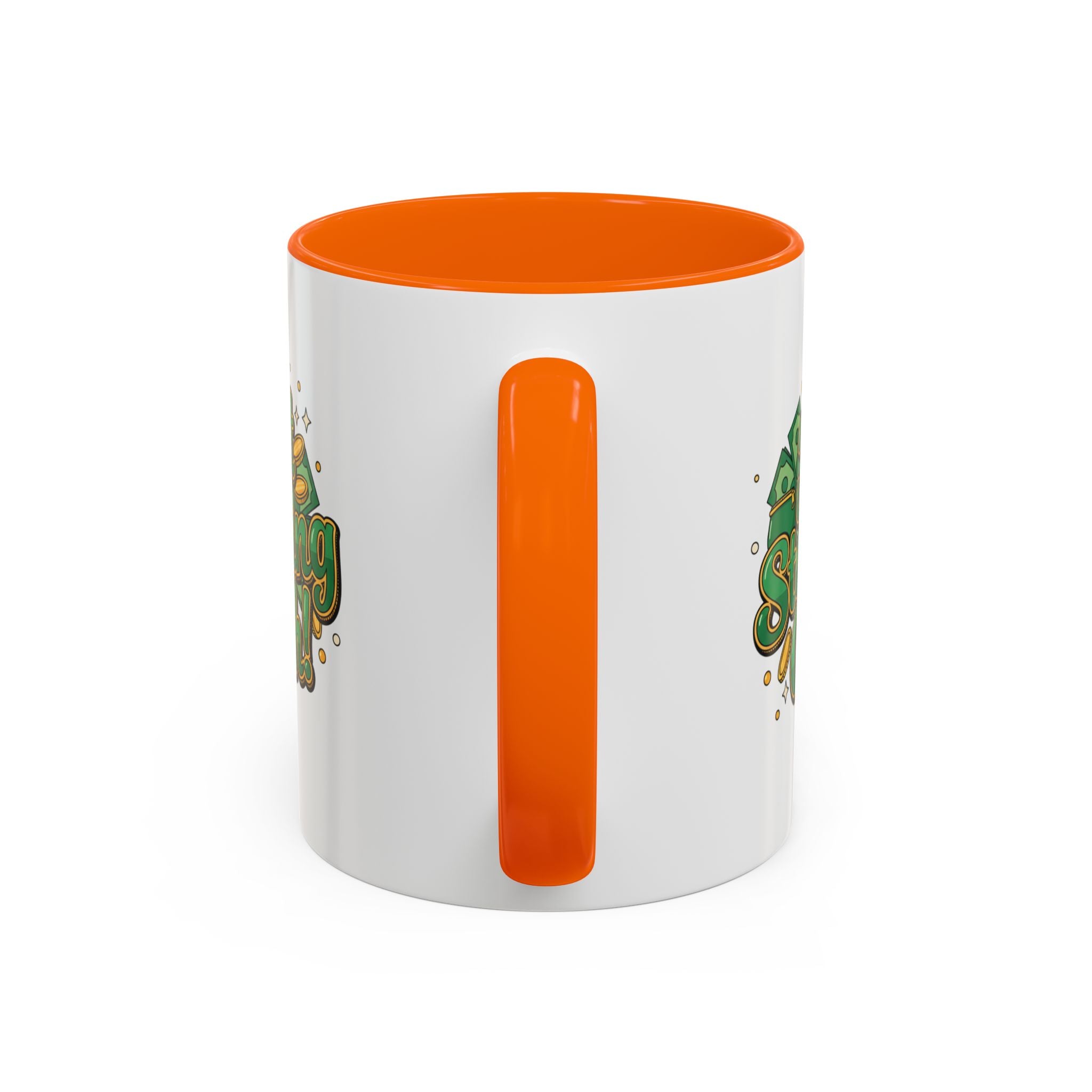 Just Stashing Cash Accent Coffee Mug — Inspirational Money Affirmation