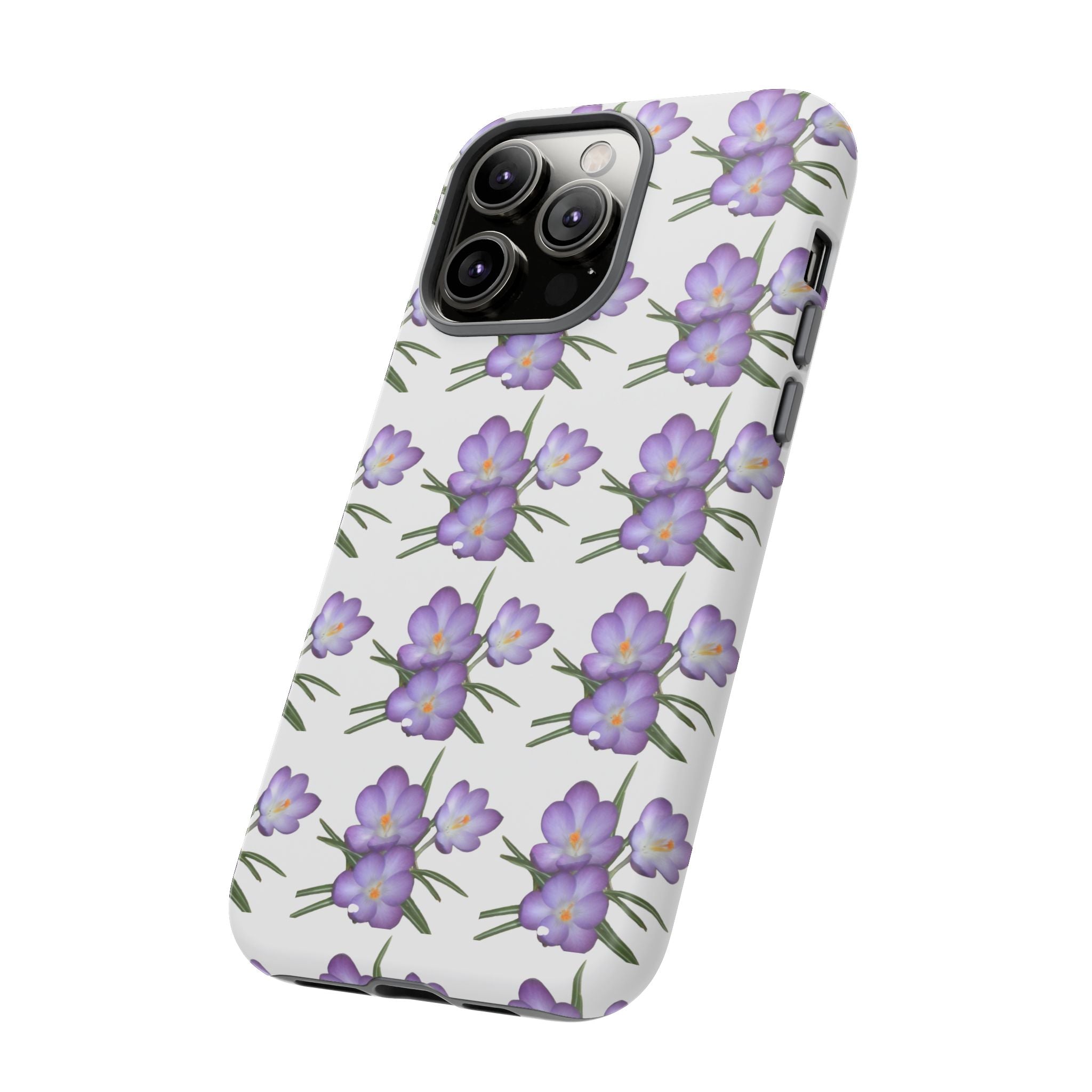Tough Case — Purple Floral Phone Case