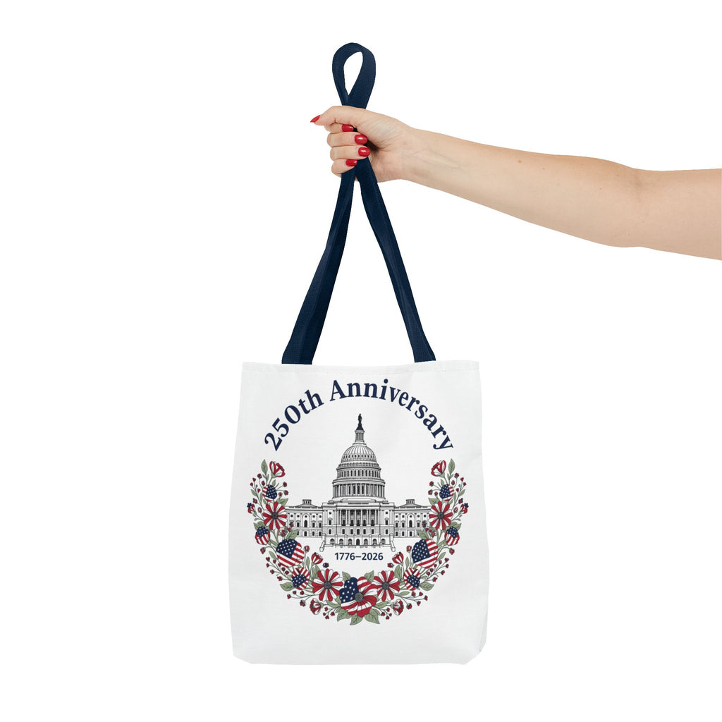 250th Anniversary Capitol Tote Bag — Patriotic USA Commemorative Tote (1776–2026)