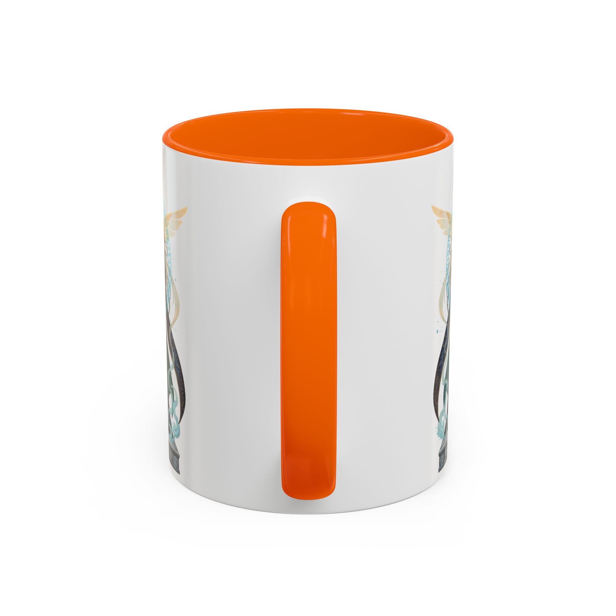 Mystic Oracle Coffee Mug — Woman with Crystal Ball Accent Mug
