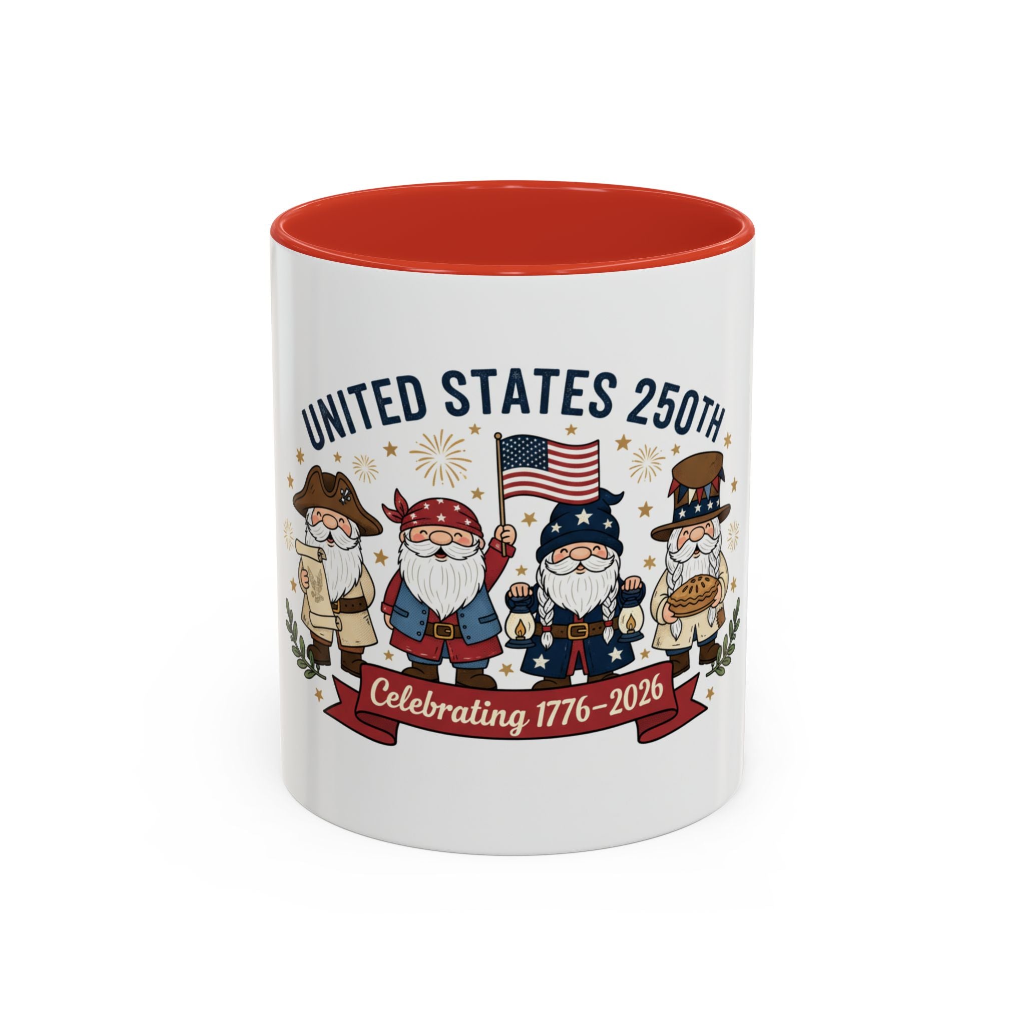 United States 250th Gnome Coffee Mug — Celebrating 1776–2026