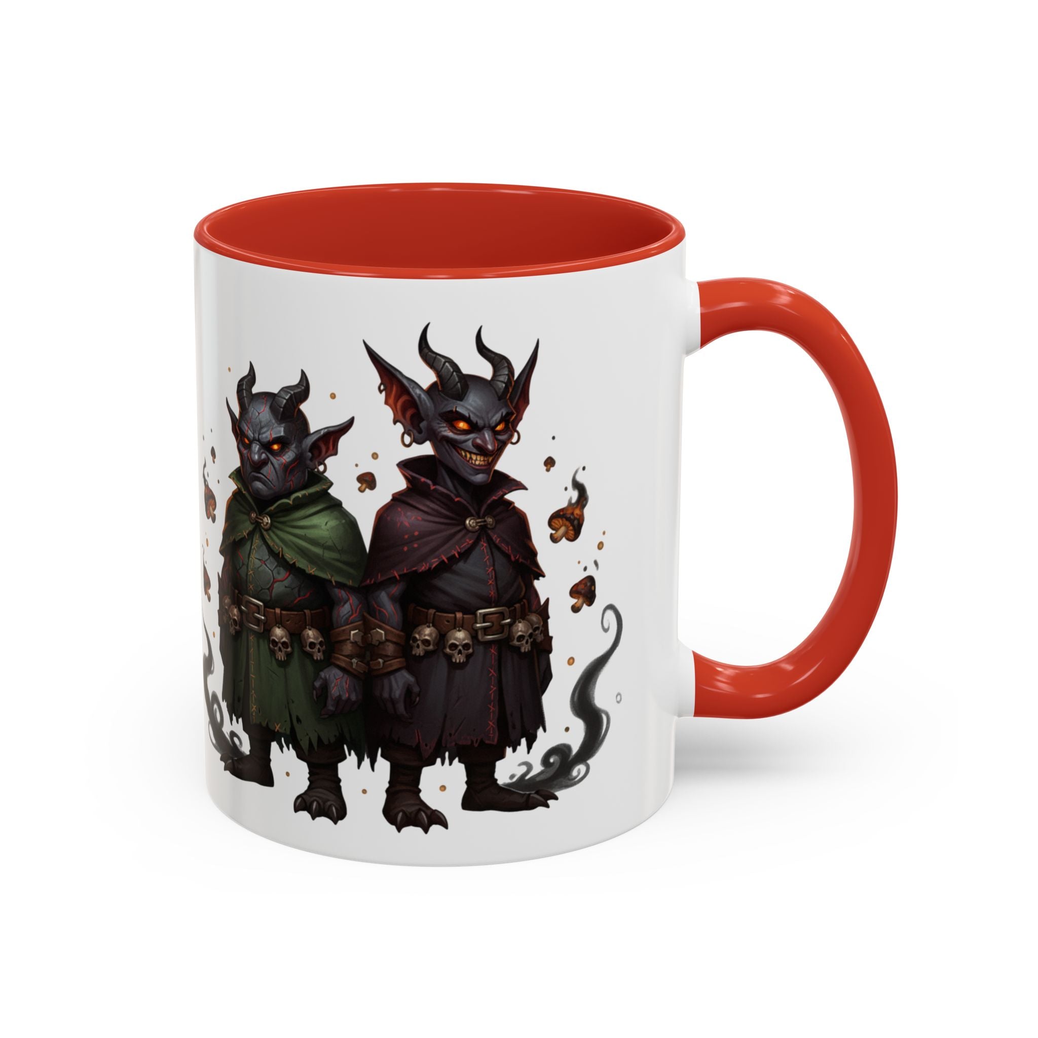 Demon Rogue Duo Coffee Mug – Fantasy RPG Goblin Warlock Design (11/15oz)
