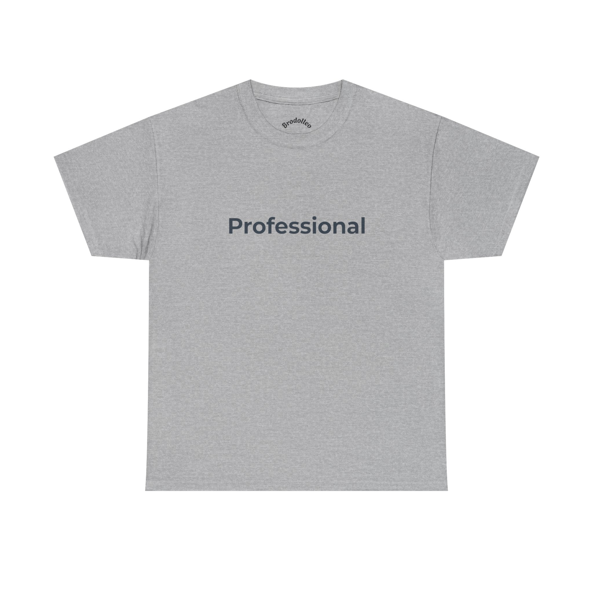 Professional T‑Shirt — Minimalist White Tee with 'Professional' Text