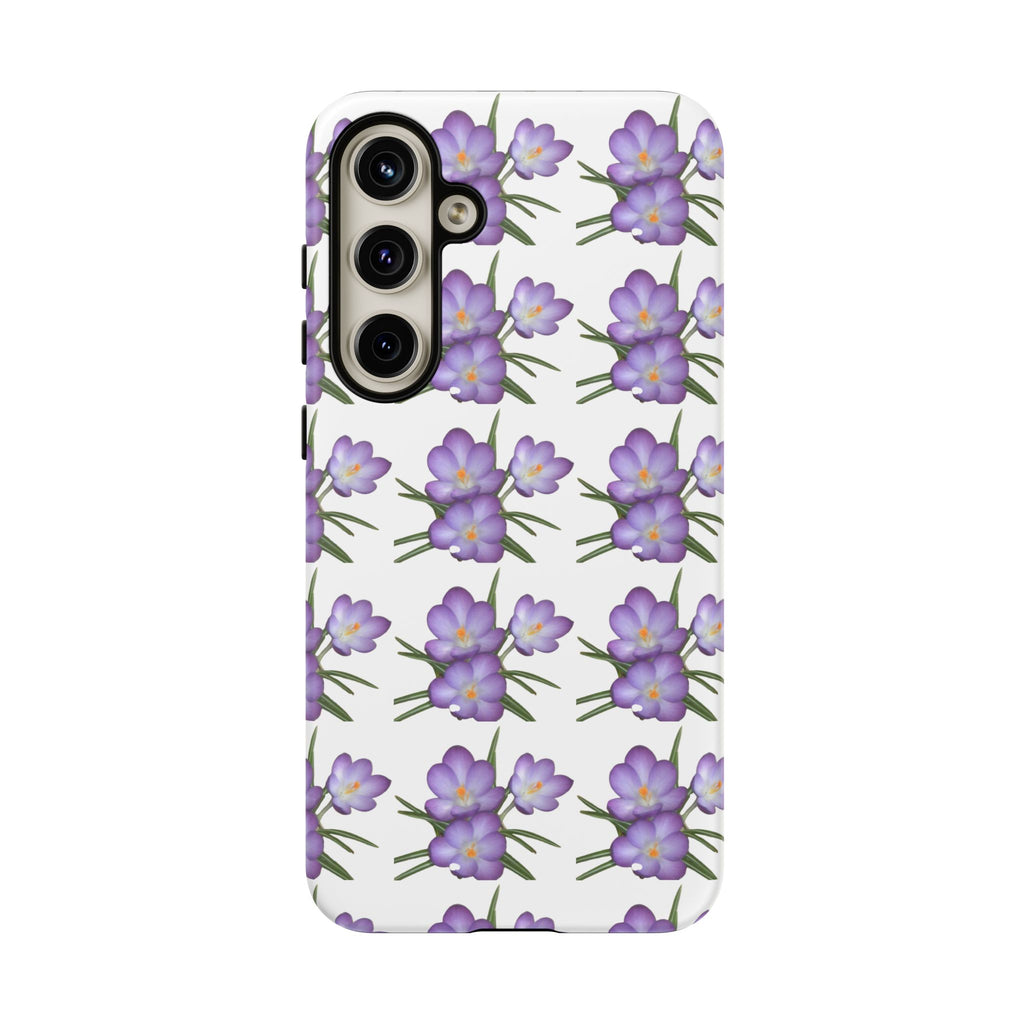 Tough Case — Purple Floral Phone Case