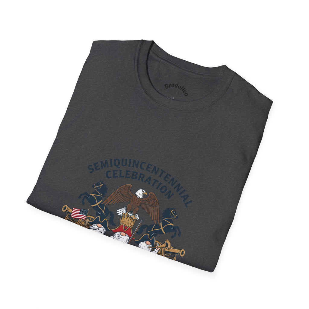 Semiquincentennial 250th Anniversary T-Shirt — American Flag & Fireworks Design
