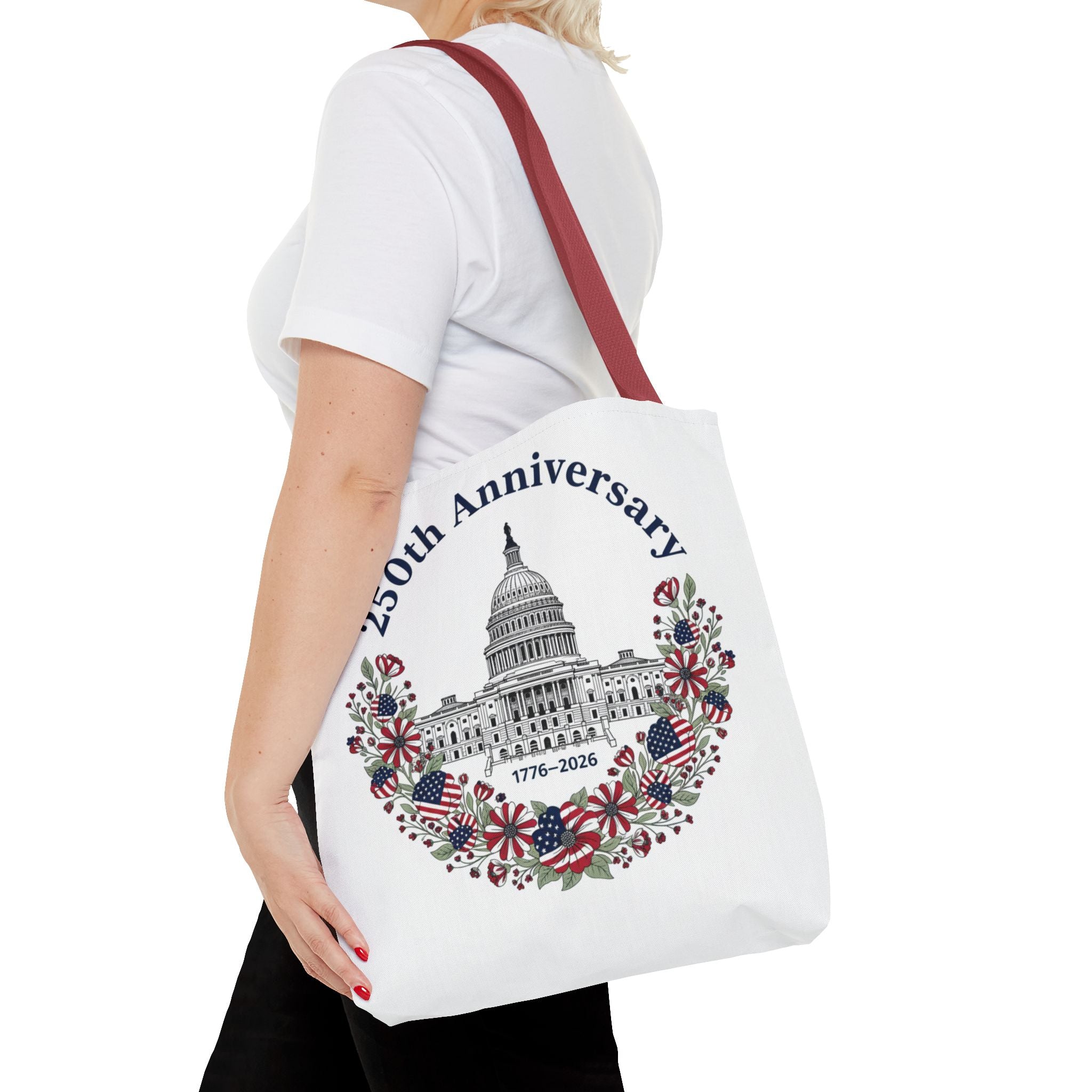 250th Anniversary Capitol Tote Bag — Patriotic USA Commemorative Tote (1776–2026)