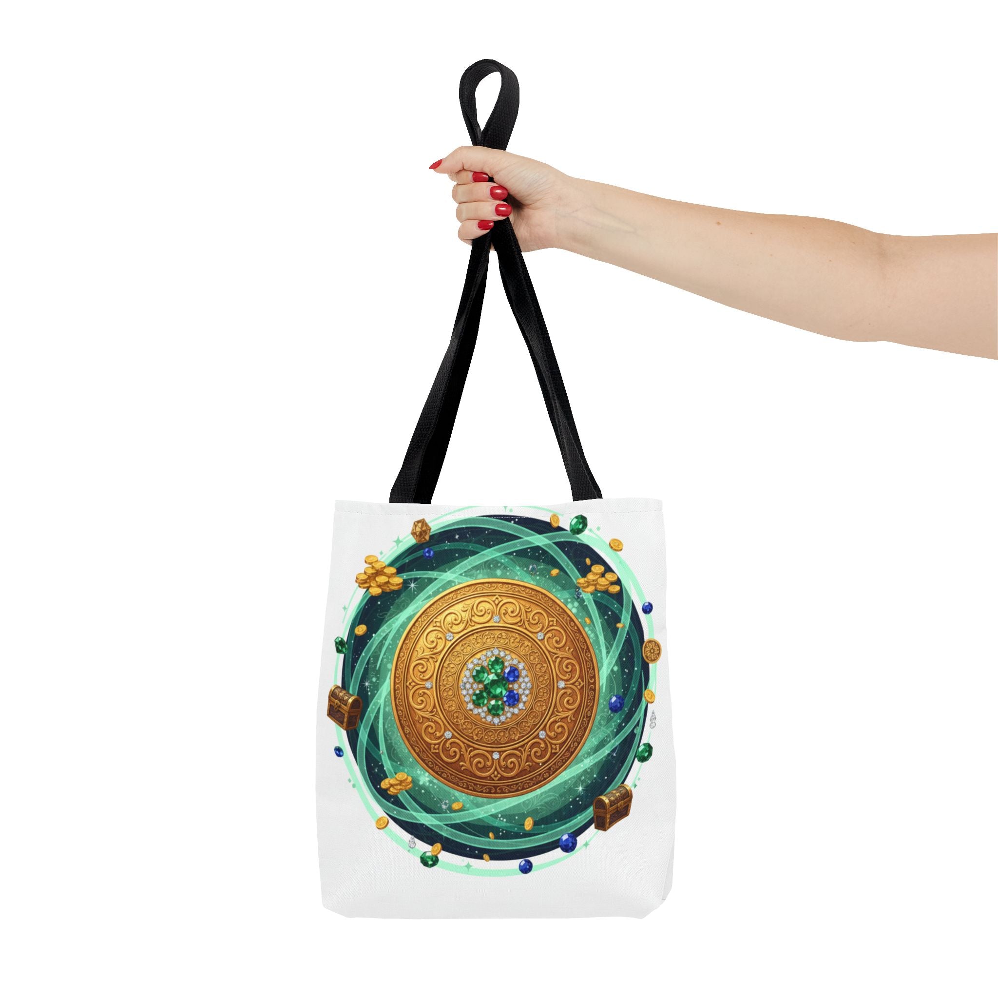 Tote Bag — Celtic Gold Shield Mandala Print Tote