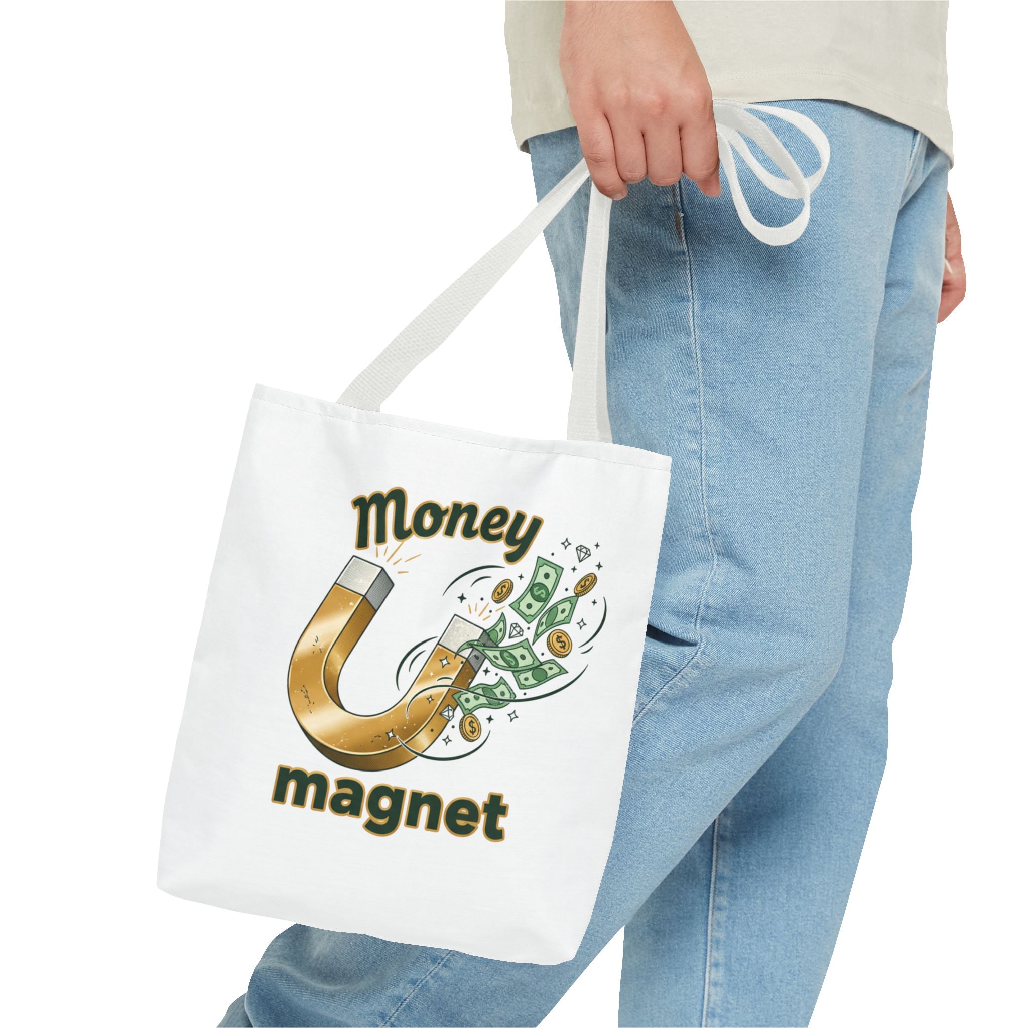 Money Magnet Tote Bag — Funny Luck & Wealth Shopping Tote