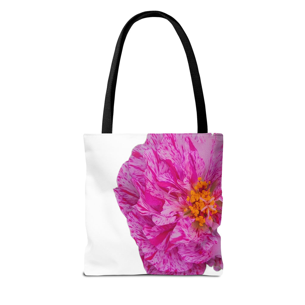 Pink Peony Floral Tote Bag — Bright Bloom All-Over Print