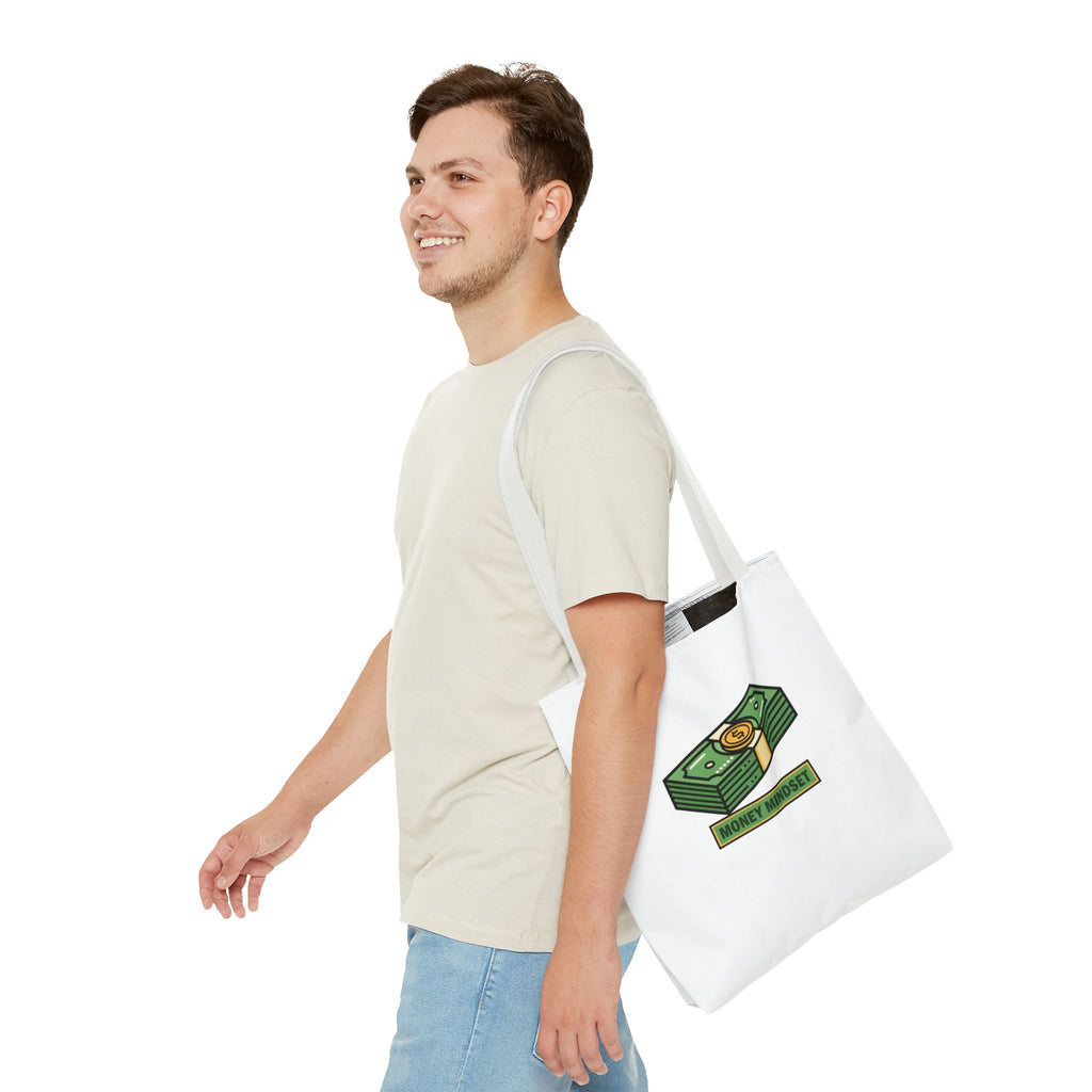 Money Mindset Tote Bag — Cash Stack Graphic Eco Shopper