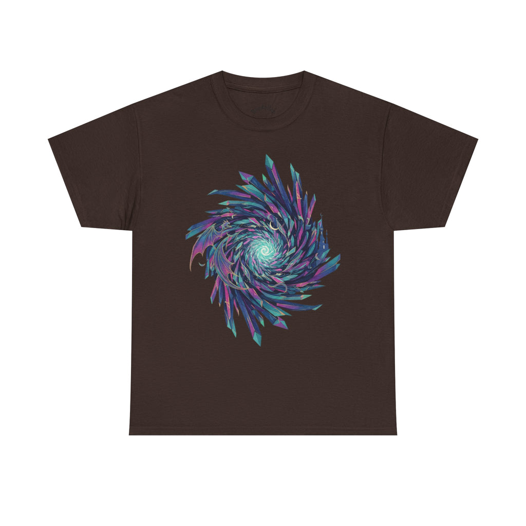 Psychedelic Spiral Graphic Tee — Vaporwave Swirl Art T-Shirt