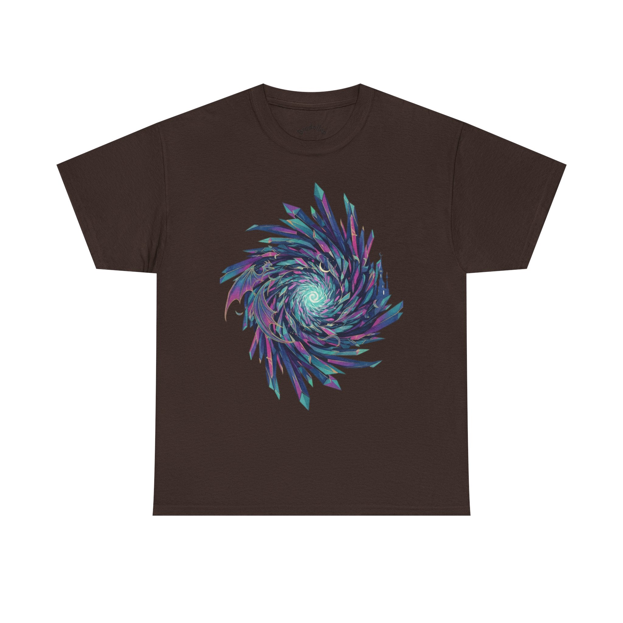 Psychedelic Spiral Graphic Tee — Vaporwave Swirl Art T-Shirt