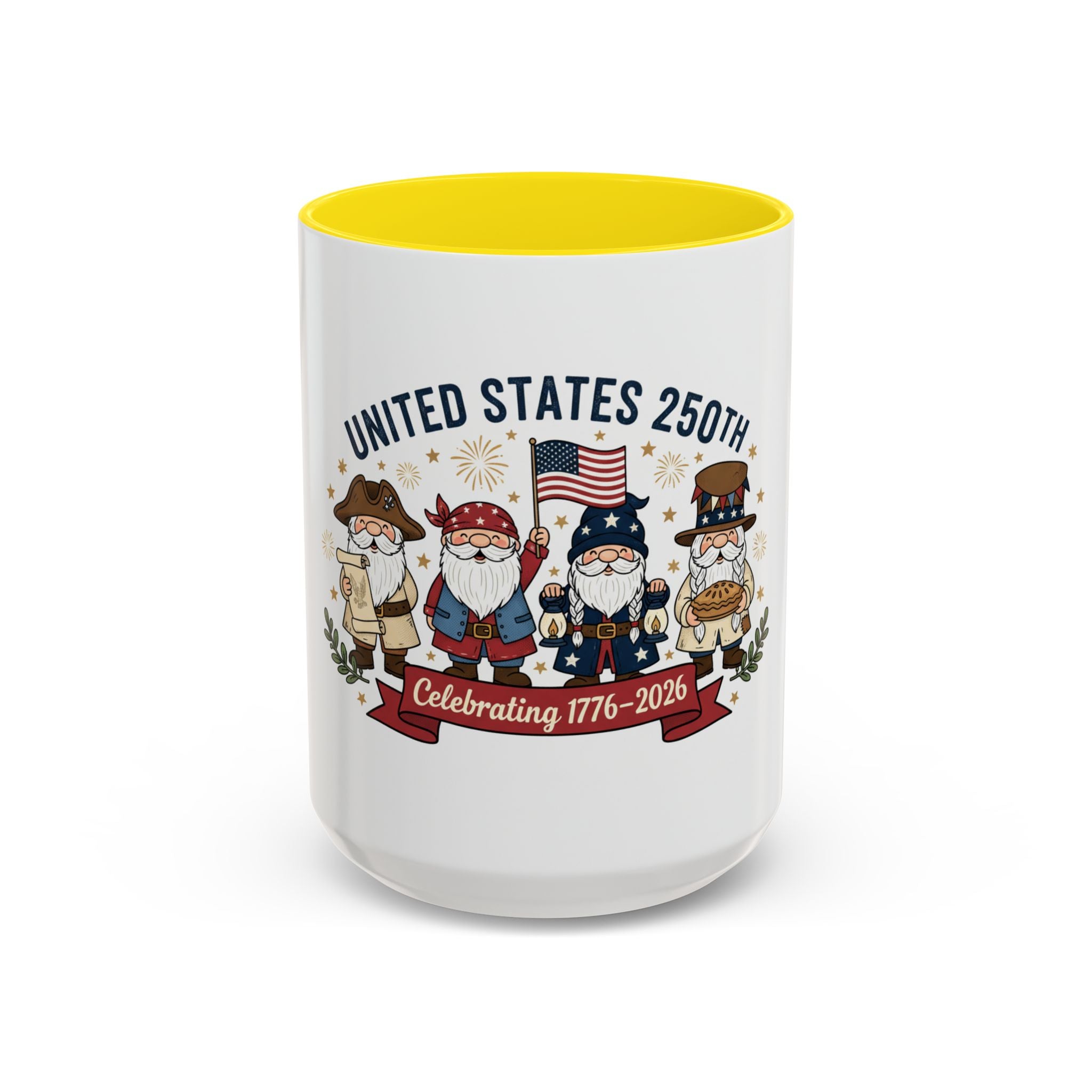 United States 250th Gnome Coffee Mug — Celebrating 1776–2026