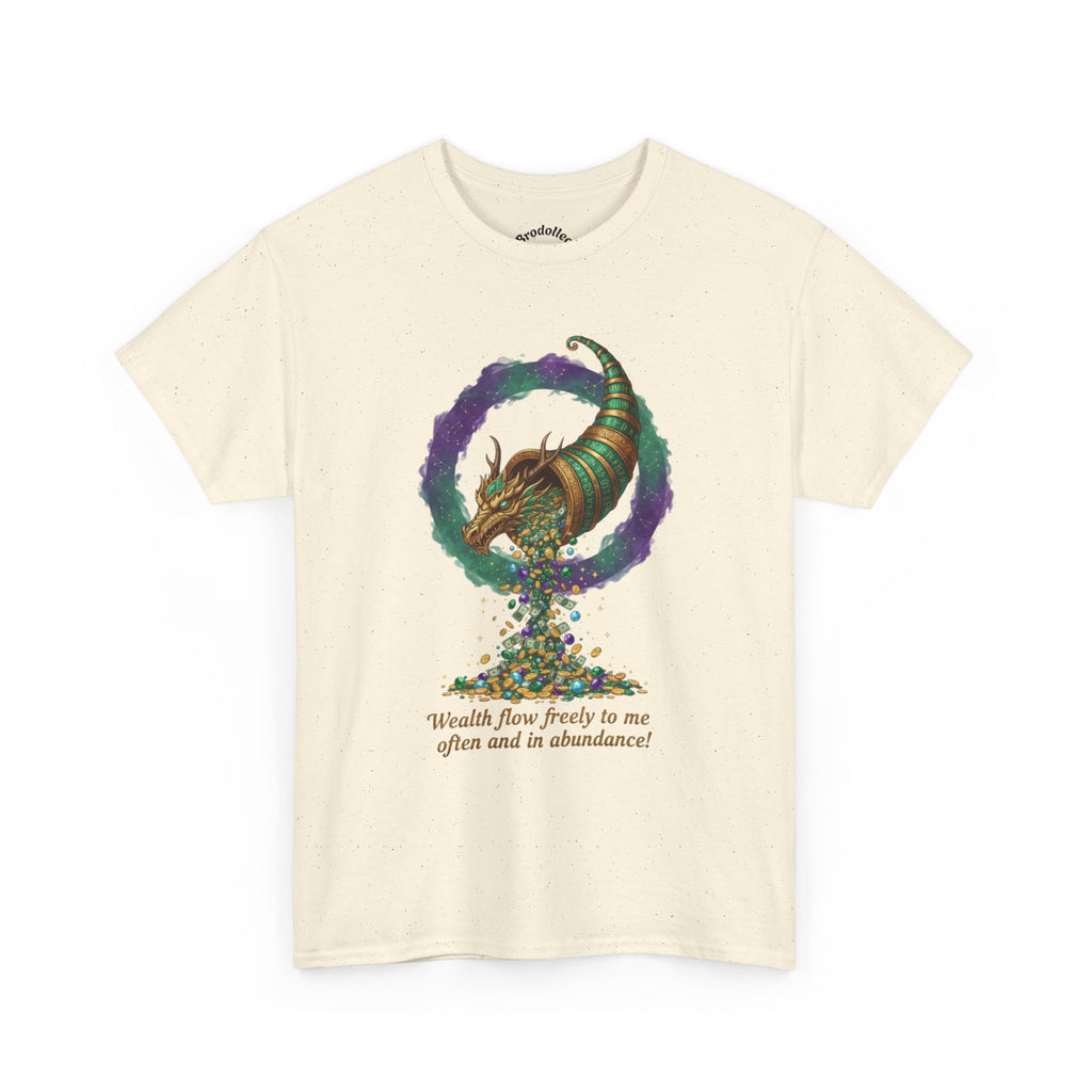 T-Shirt — Cornucopia Wealth Design: "Wealth Flows Freely to Me" Affirmation Tee