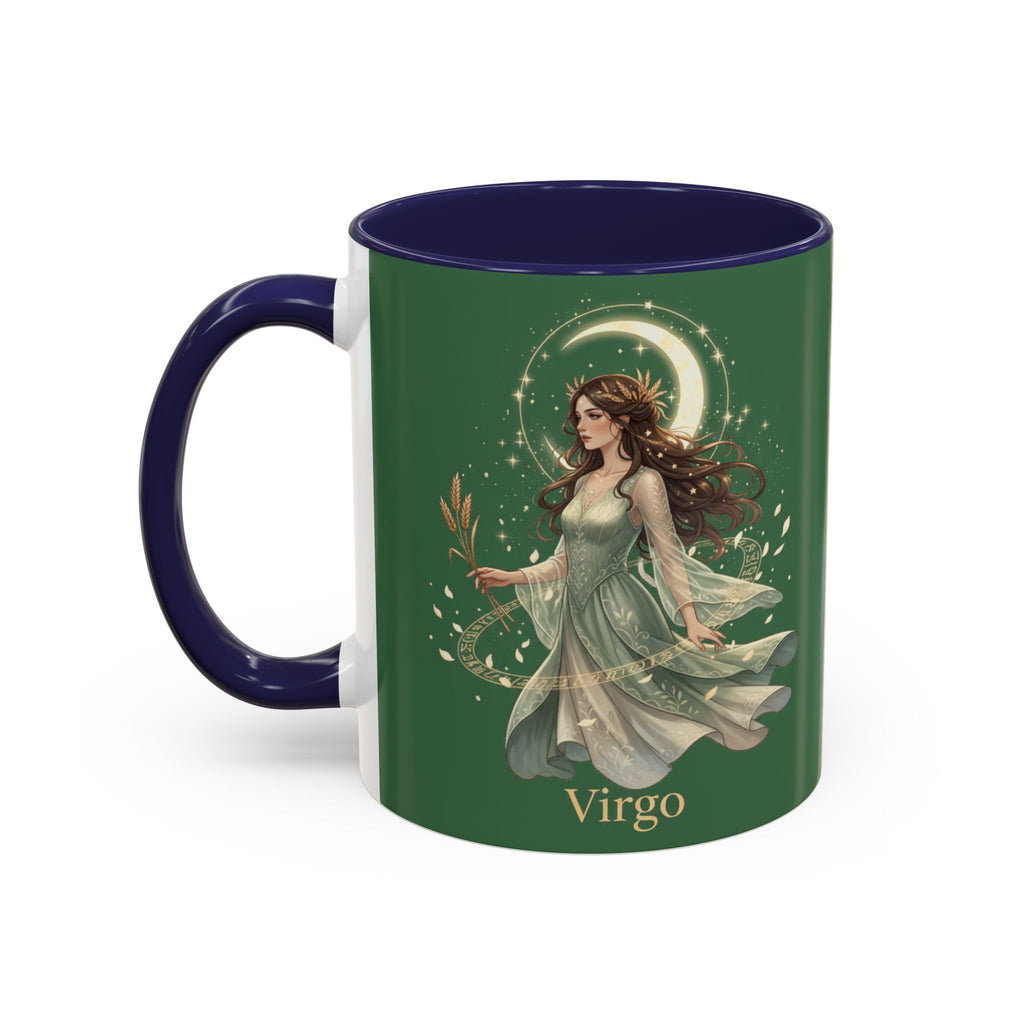 Virgo Zodiac Accent Coffee Mug — Astrological Virgo Gift (11/15oz)