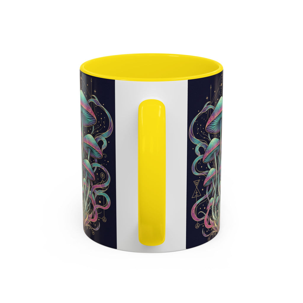Mystical Mushroom Coffee Mug — Psychedelic Nature Art Accent Mug