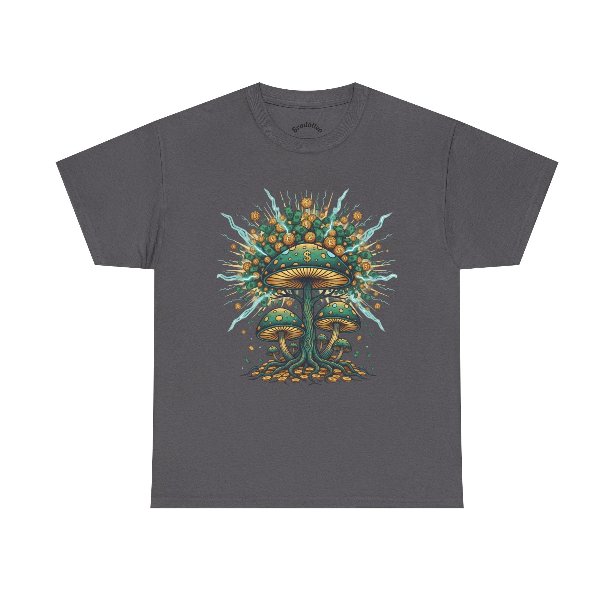 Mushroom Tree Graphic Tee — Psychedelic Nature Art T-Shirt